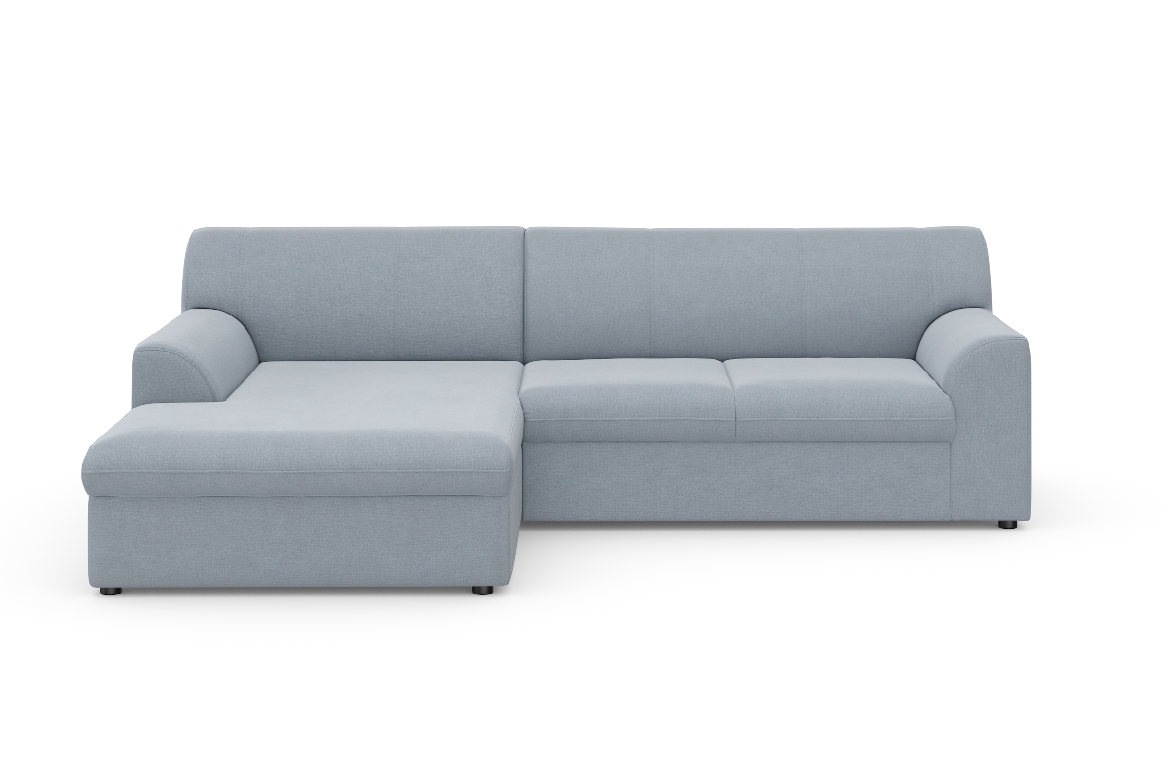 DOMO collection Ecksofa »Topper, elegant und zeitlos, kompaktes Stellmaß 245/155cm, L-Form«, mit Recamiere, wahlweise mit Schlaffunktion