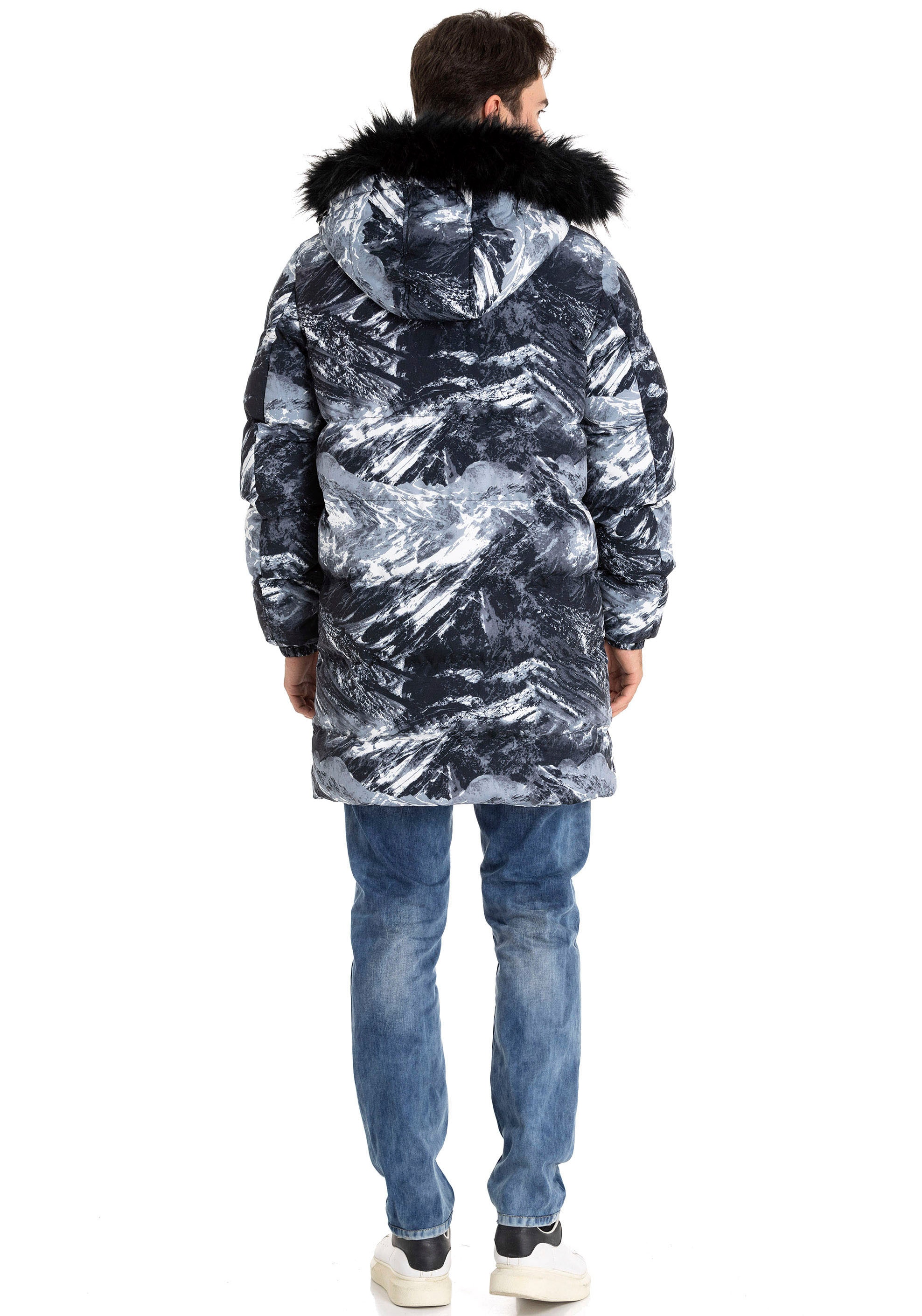 Cipo & Baxx Winterjacke, mit Kapuze