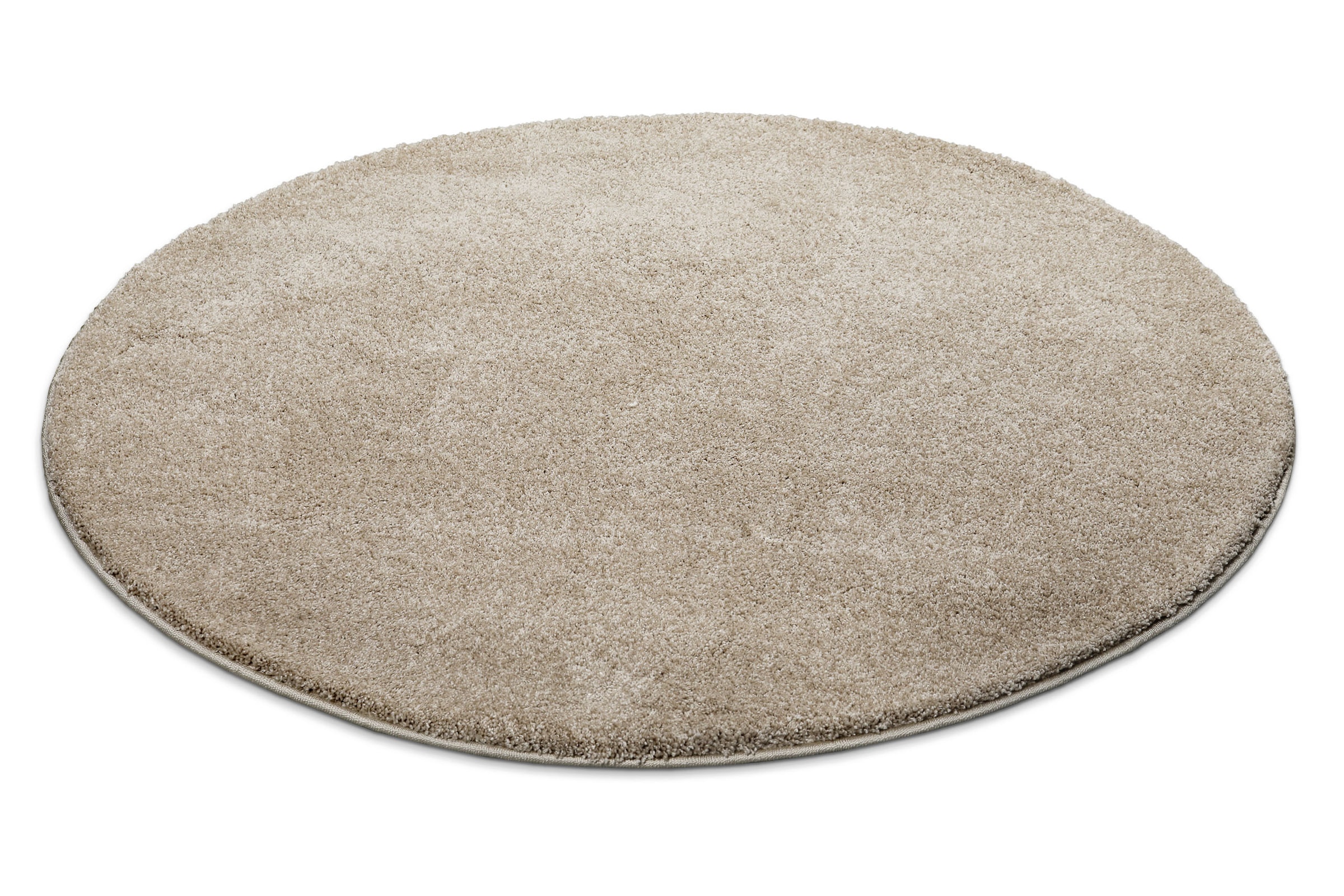 Wecon home Basics Hochflor-Teppich »Nova«, rund, 25 mm Höhe, Shaggy, gewebt, robust, Wohnzimmer, Schlafzimmer