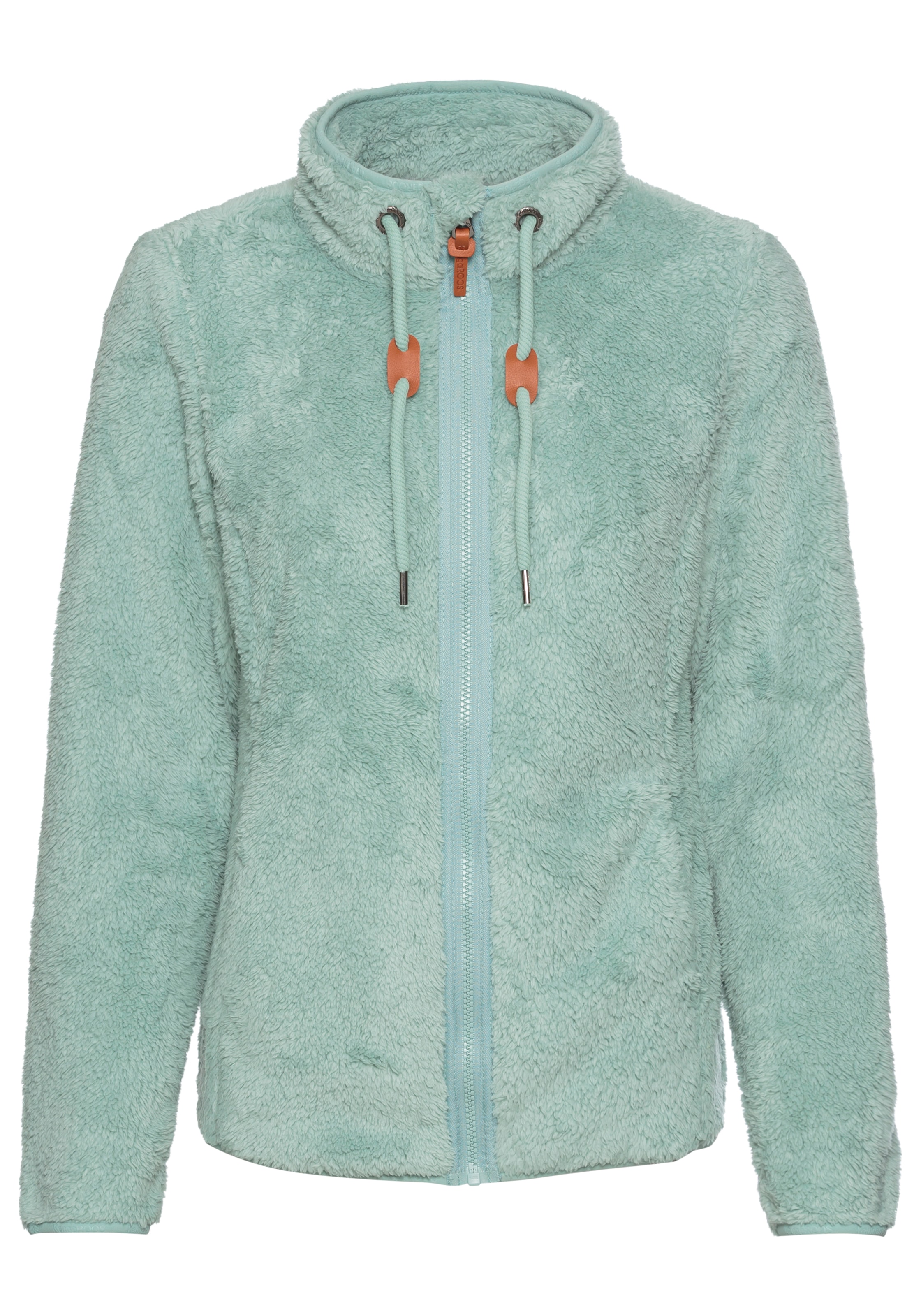 KangaROOS Sweatjacke, aus flauschigem Teddy-Fleece