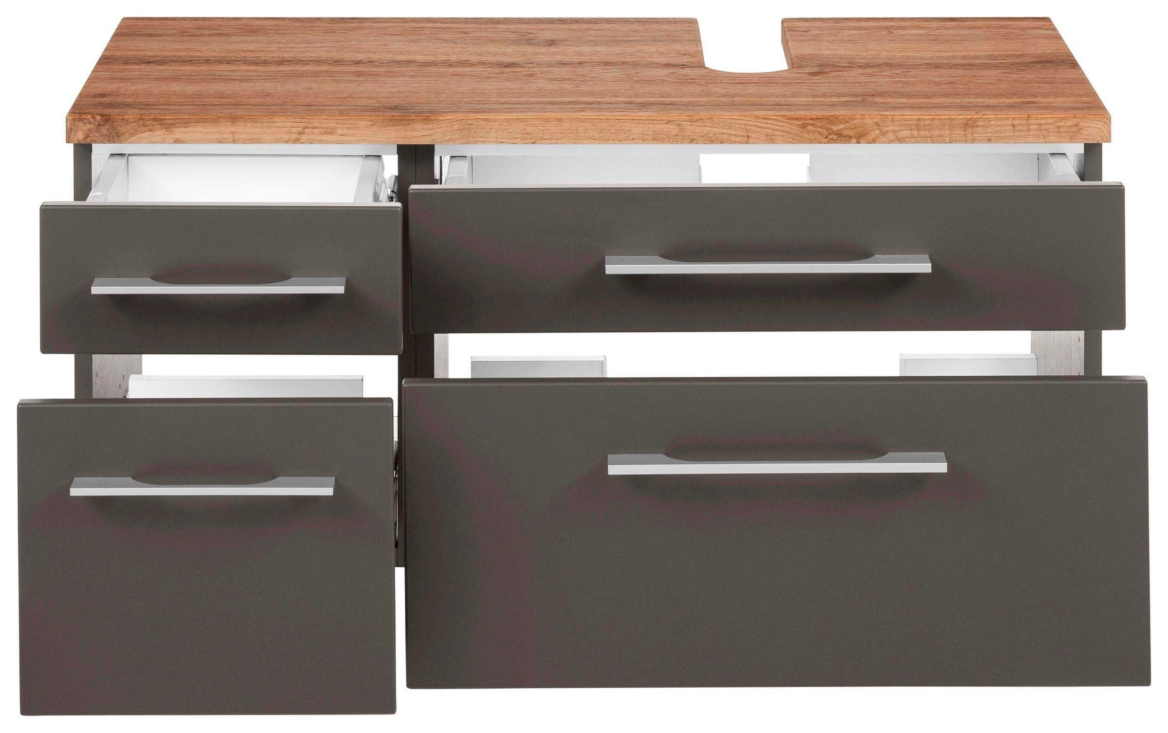 welltime Waschbeckenunterschrank »Davos« Breite 90 cm