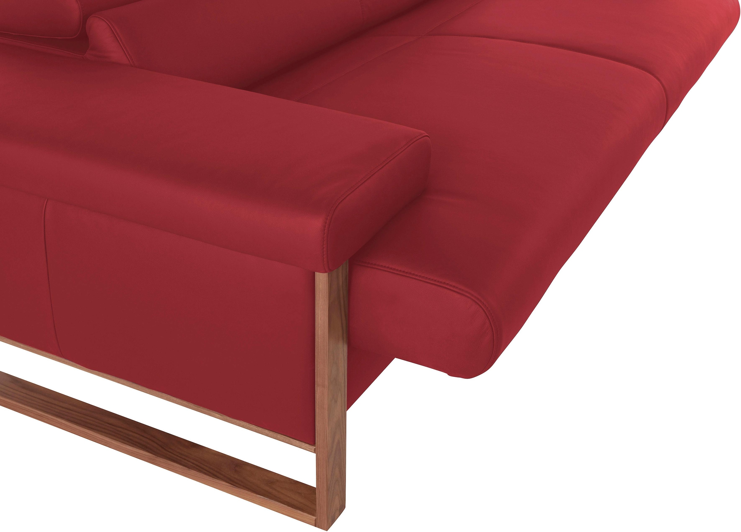 W.SCHILLIG 2-Sitzer »finn«, German Design Award 2016, Fußgestell Nussbaum natur, Breite 210 cm