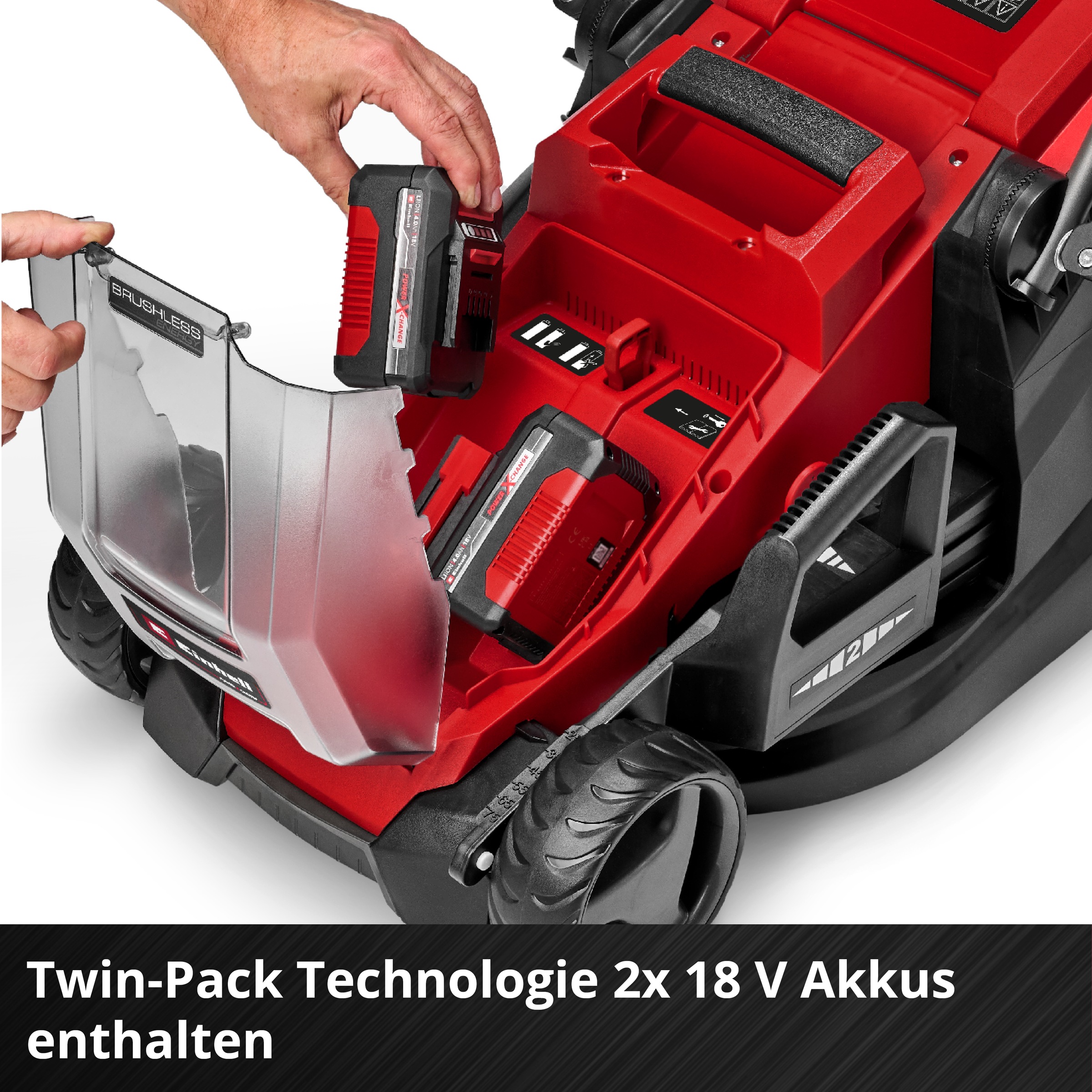 Einhell Akkurasenmäher »GE-CM 36/36 Li SET« mit 2 Akkus und Ladegerät