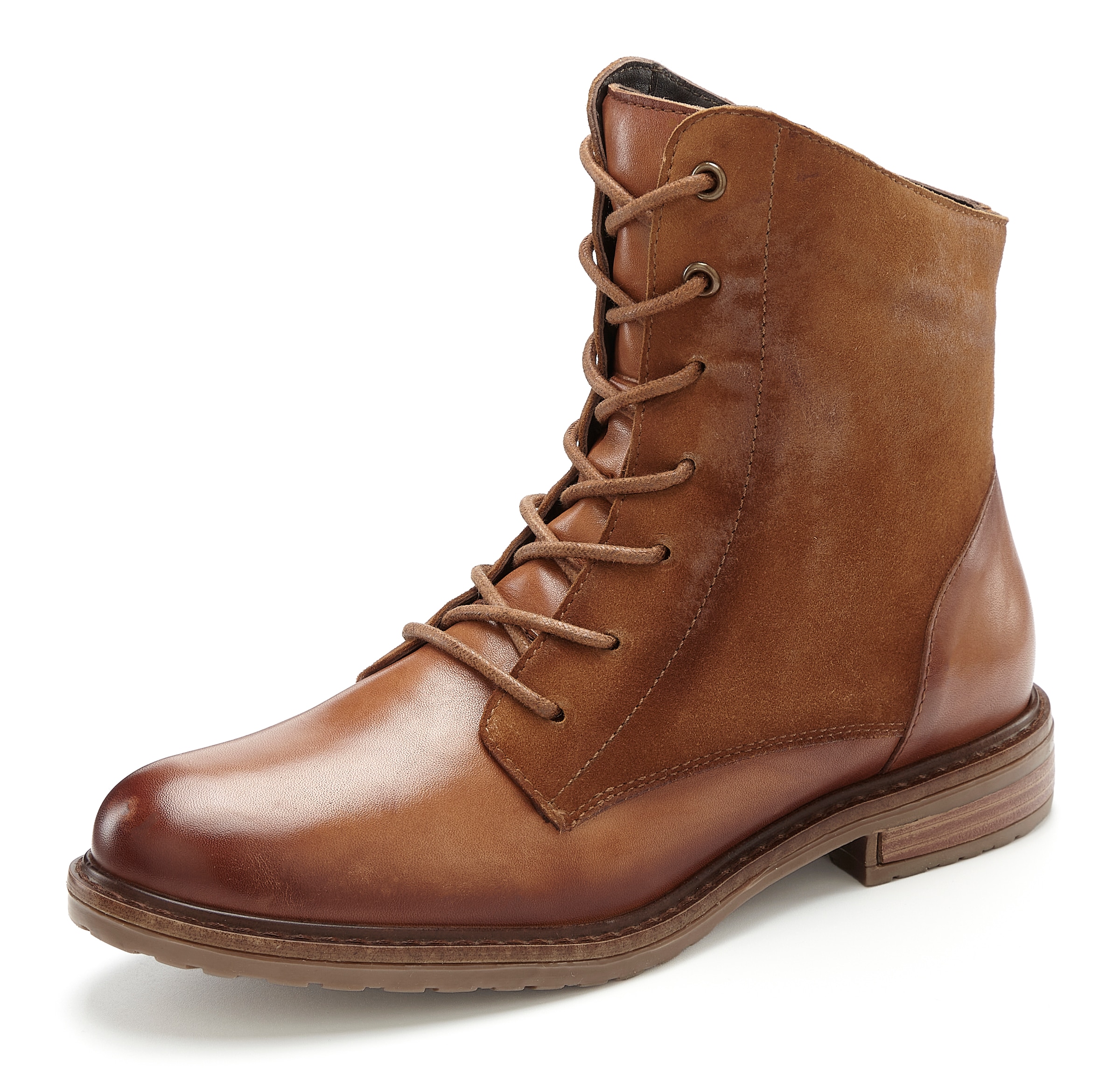 LASCANA Stiefelette »Boots, Lederschuhe,«  aus Leder