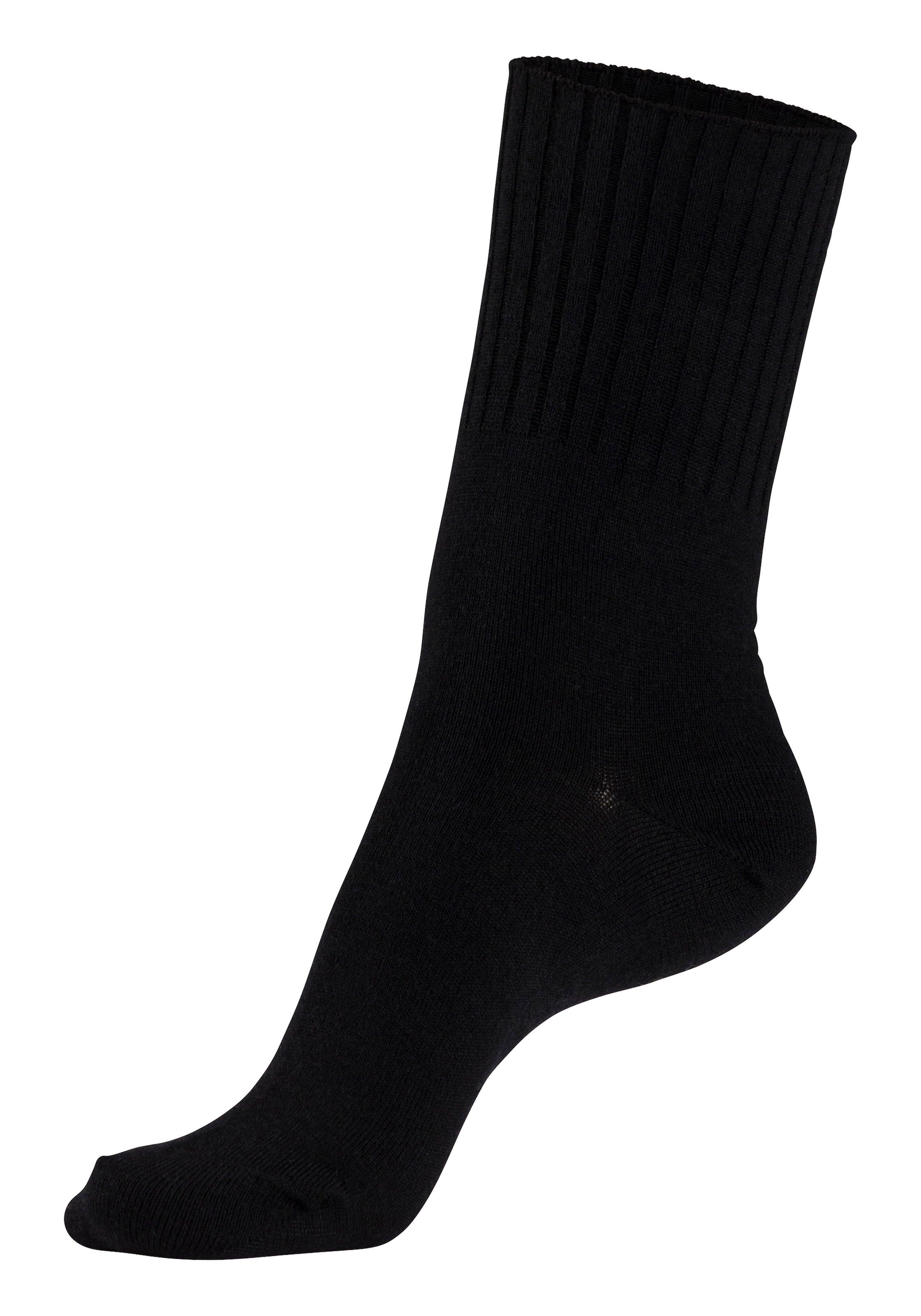 Lavana Umschlagsocken, (Packung, 3 Paar), fein gestrickt mit 53% Wolle