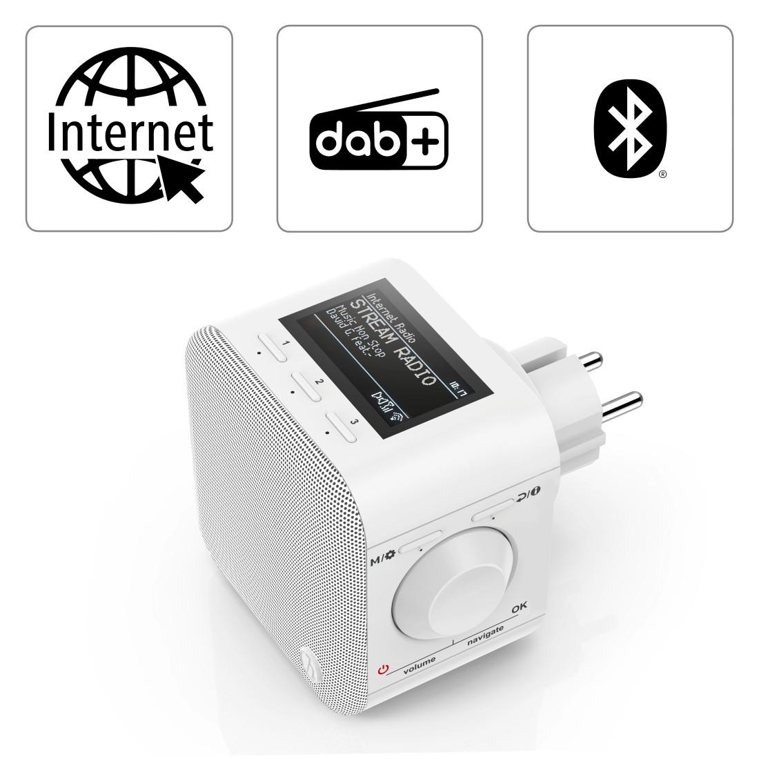 Hama Bluetooth/DAB+Spotify+App«, WLAN/ (DAB+) 5 XXL Digitalradio Jahre UNIVERSAL Digitalradio (DAB+)-FM-Tuner-Internetradio (WLAN-Bluetooth Stecker W) | ➥ Digitalradio Garantie 3 »Internetradio m.