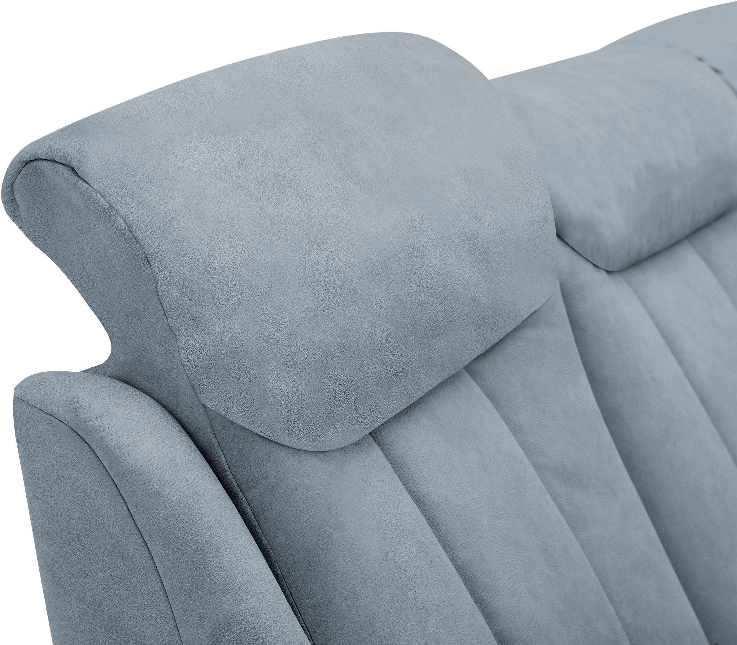 VILLA BECK Polstergarnitur »Lugano«, (Set, 3 tlg.), Kopfteilverstellung, in Sitzhöhe 49 cm, 3-Sitzer und 2x Sessel