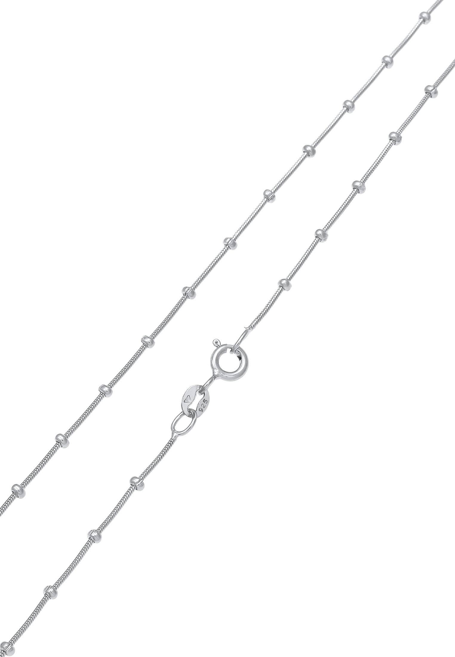Elli Kette ohne Anhänger »Halskette Feine Schlangenkette Kugeln 925 Silber«