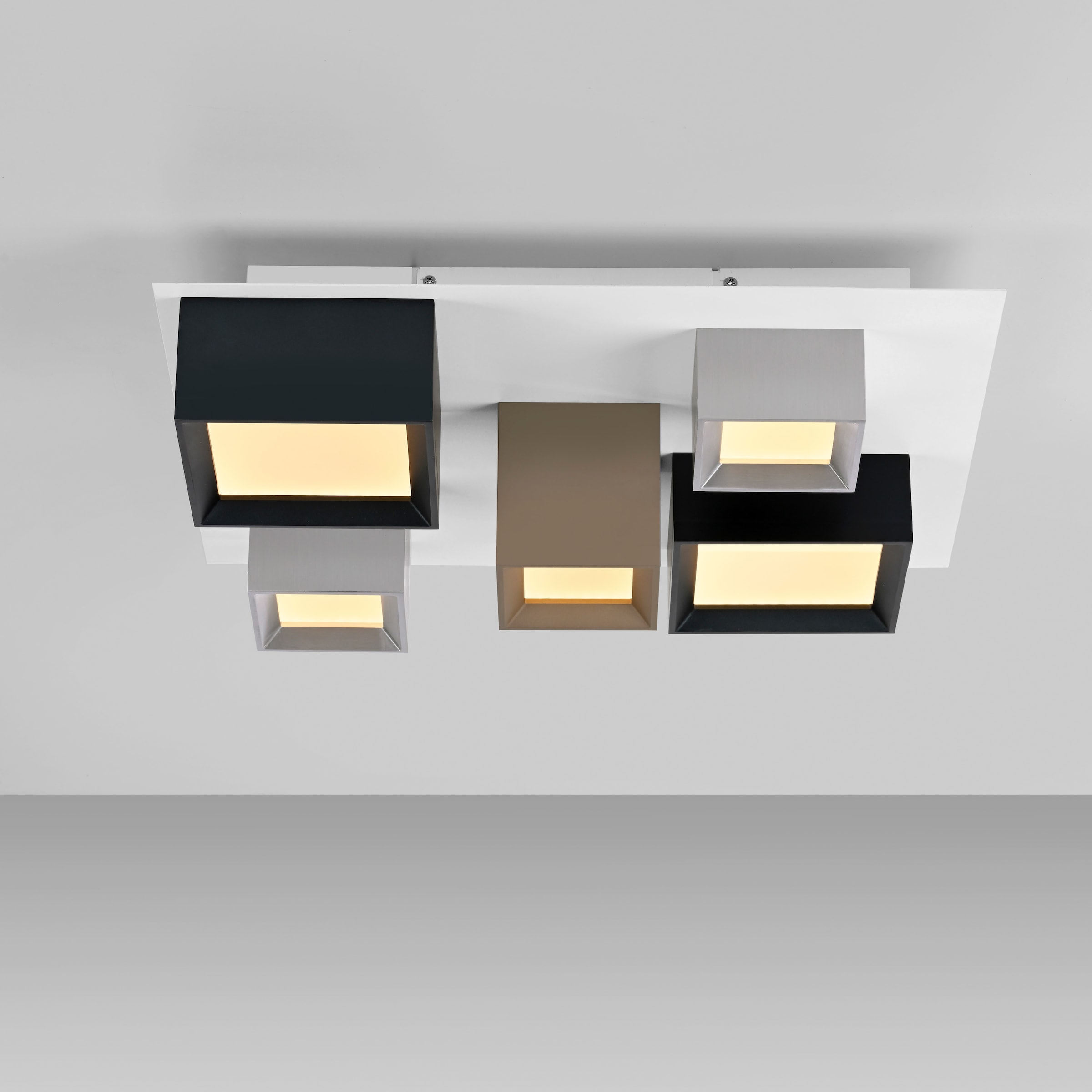 Neuhaus PURE LED Deckenleuchte »PURE Manhattan« LED-Board 1 Stk. warmweiß - kaltweiß Stufenloses dimmen per Funk-Fernbedienung, CCT, Multicolor