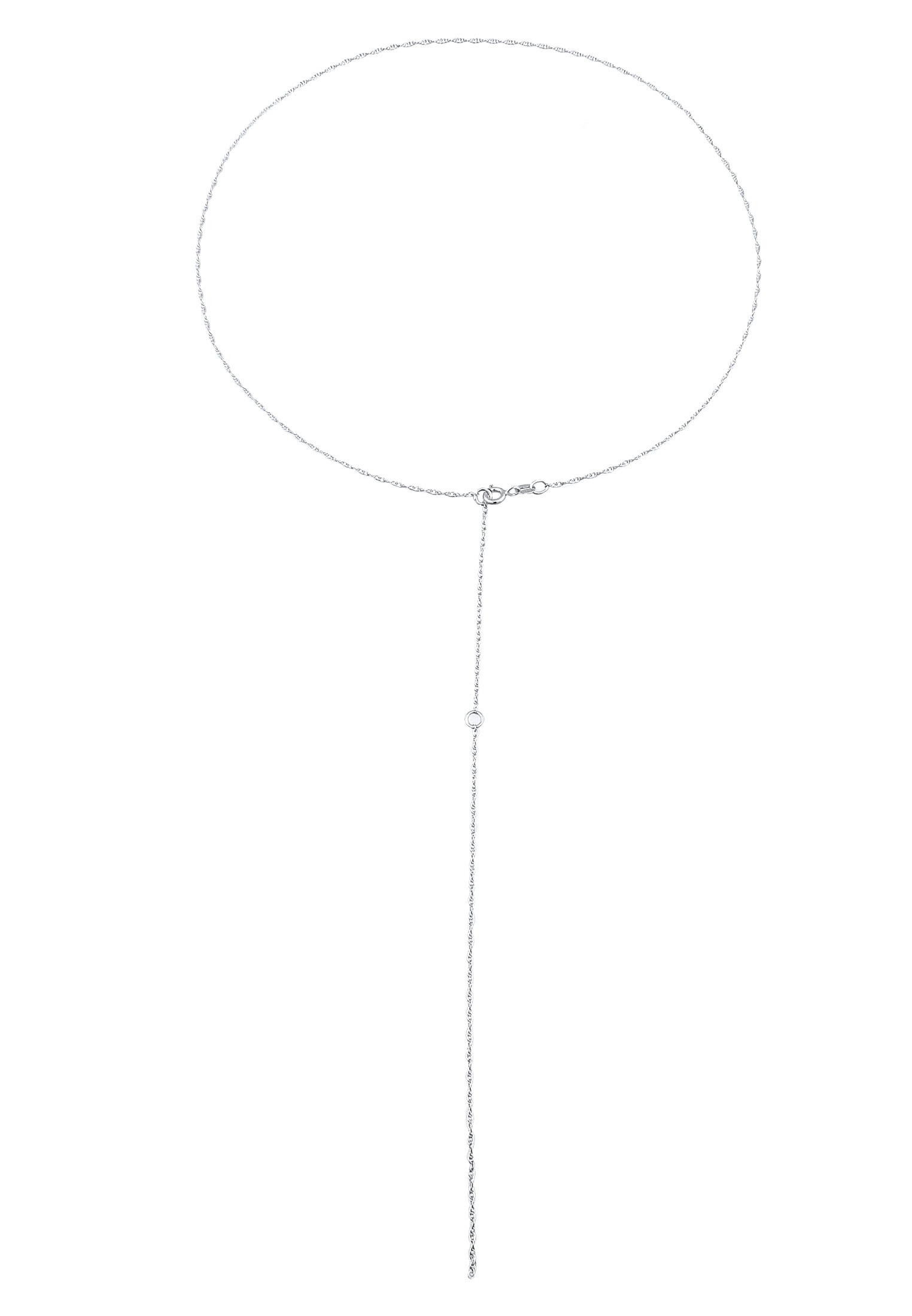 Elli Y-Kette »Halskette Y-Kette Gedrehte Kettenglieder 925 Sterling Silber«