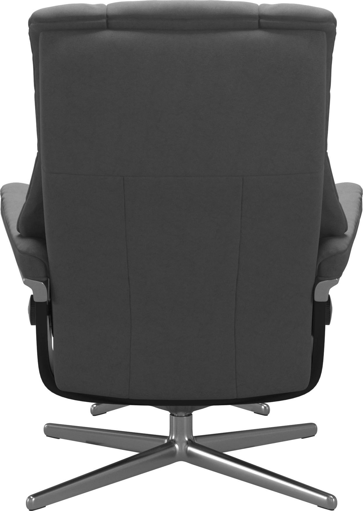 Stressless® Relaxsessel »Mayfair« Set, Relaxsessel mit Hocker,  mit Hocker, mit Cross Base, Größe S, M & L, Holzakzent Schwarz