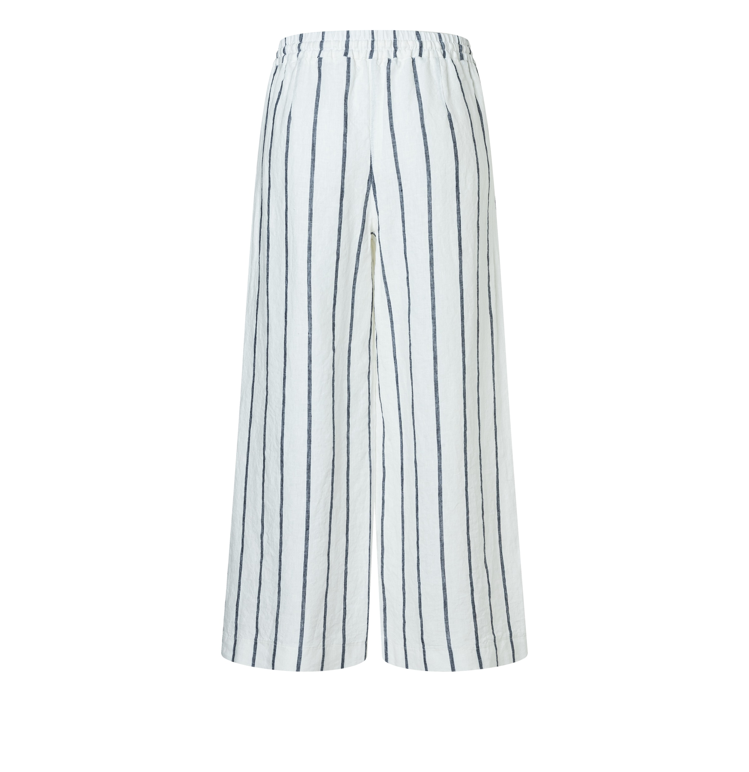 MAC Leinenhose »CALLIE cropped«  gestreift mit Kordelzug