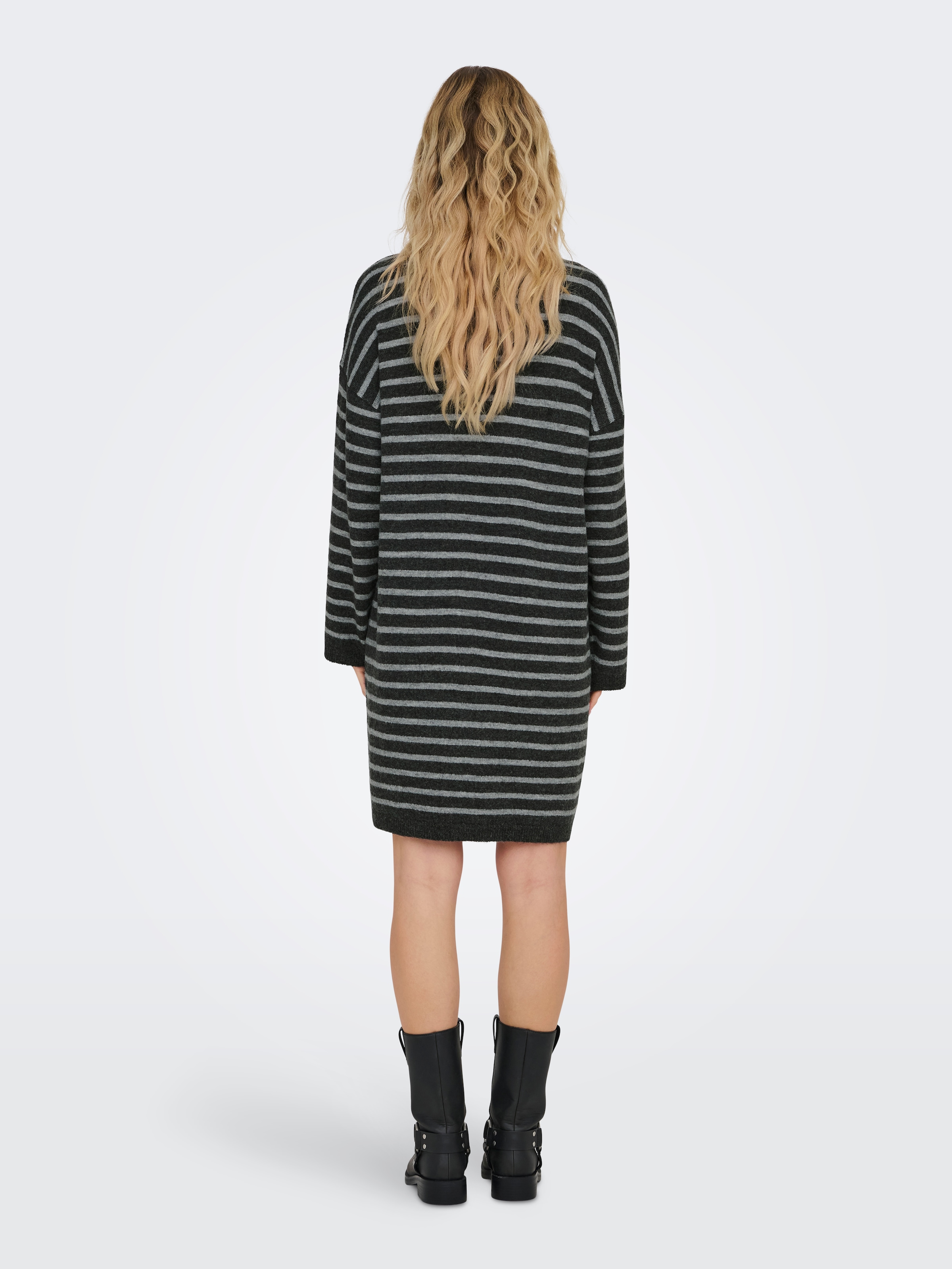 ONLY Strickkleid »ONLTALIO LS STRIPE ROLLNECK DRESS BF KNT«