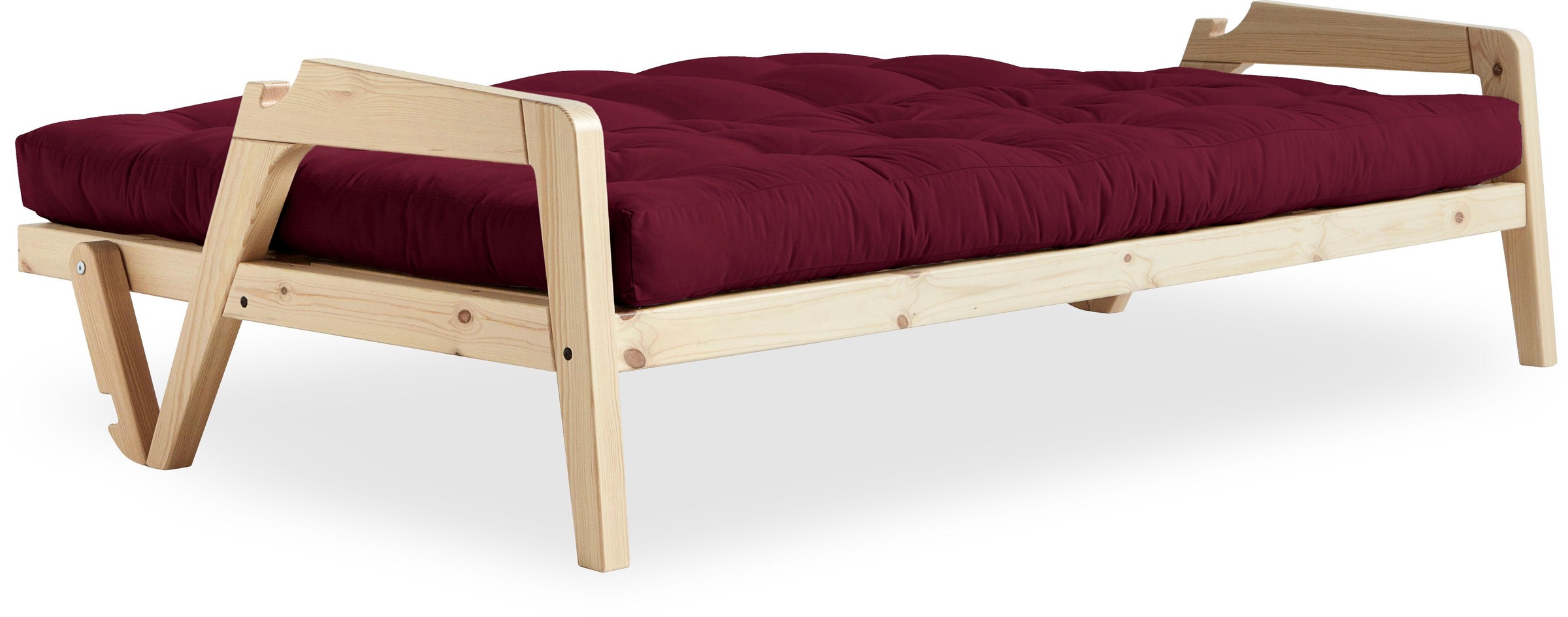 Karup Design Schlafsofa, Mit Holzstruktur, inkl. Futonmatratze, Liegefläche 130x190 cm