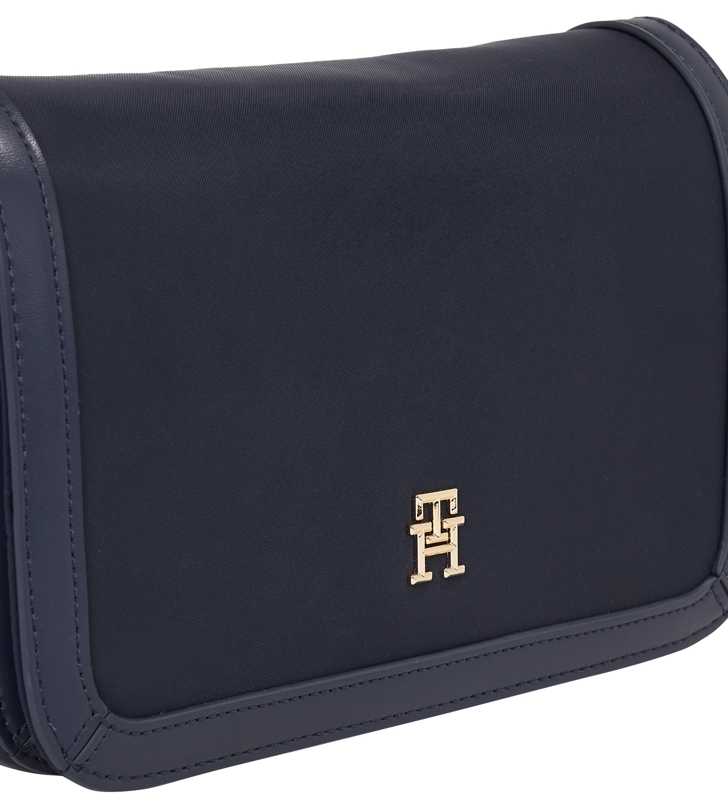 Tommy Hilfiger Umhängetasche »TH ESSENTIAL S FLAP CROSSOVER«, Handtasche Damen Tasche Damen Schultertasche Recycelte Materialien