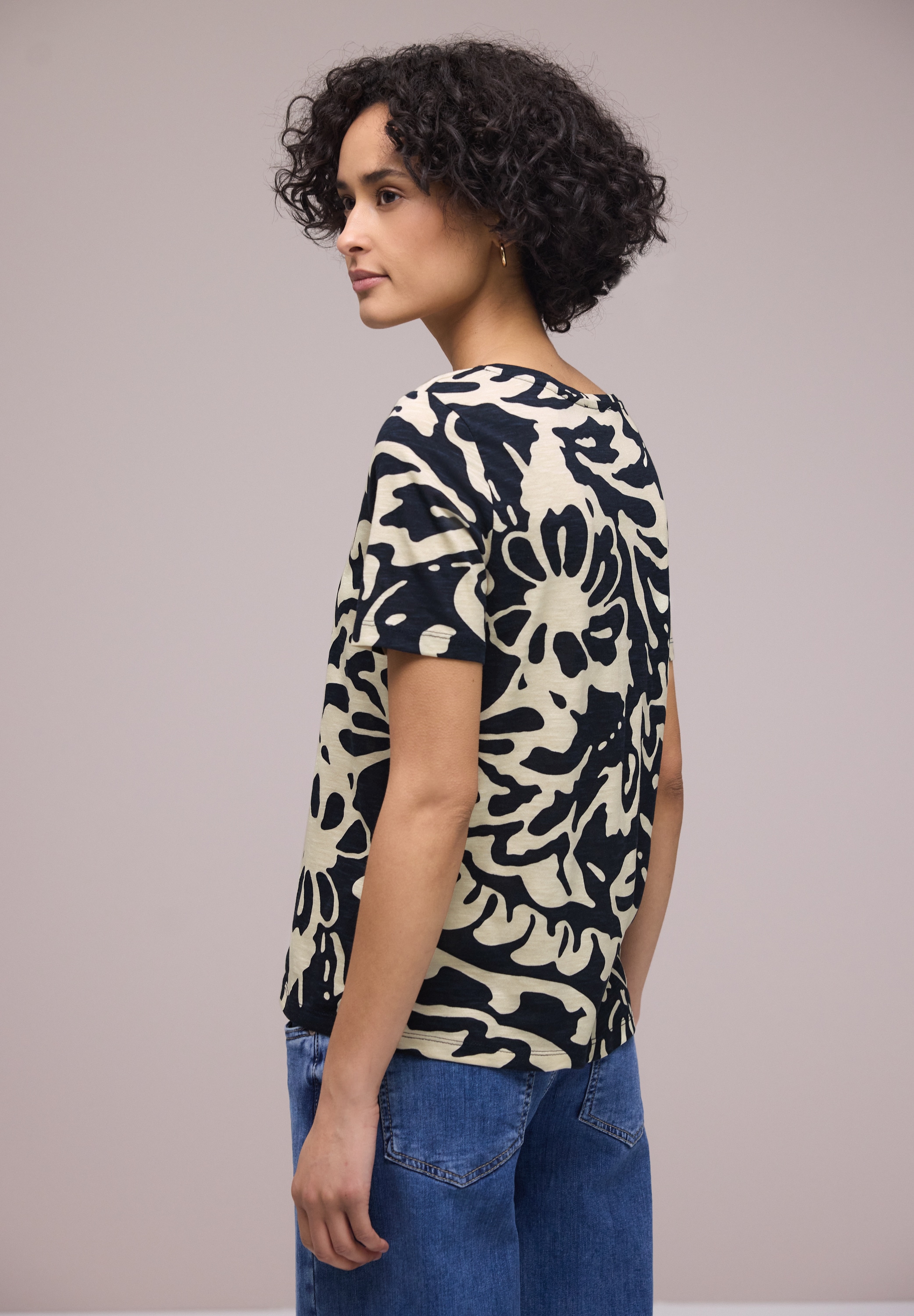 STREET ONE Kurzarmshirt »Style NEW Gerda« mit abstraktem Print