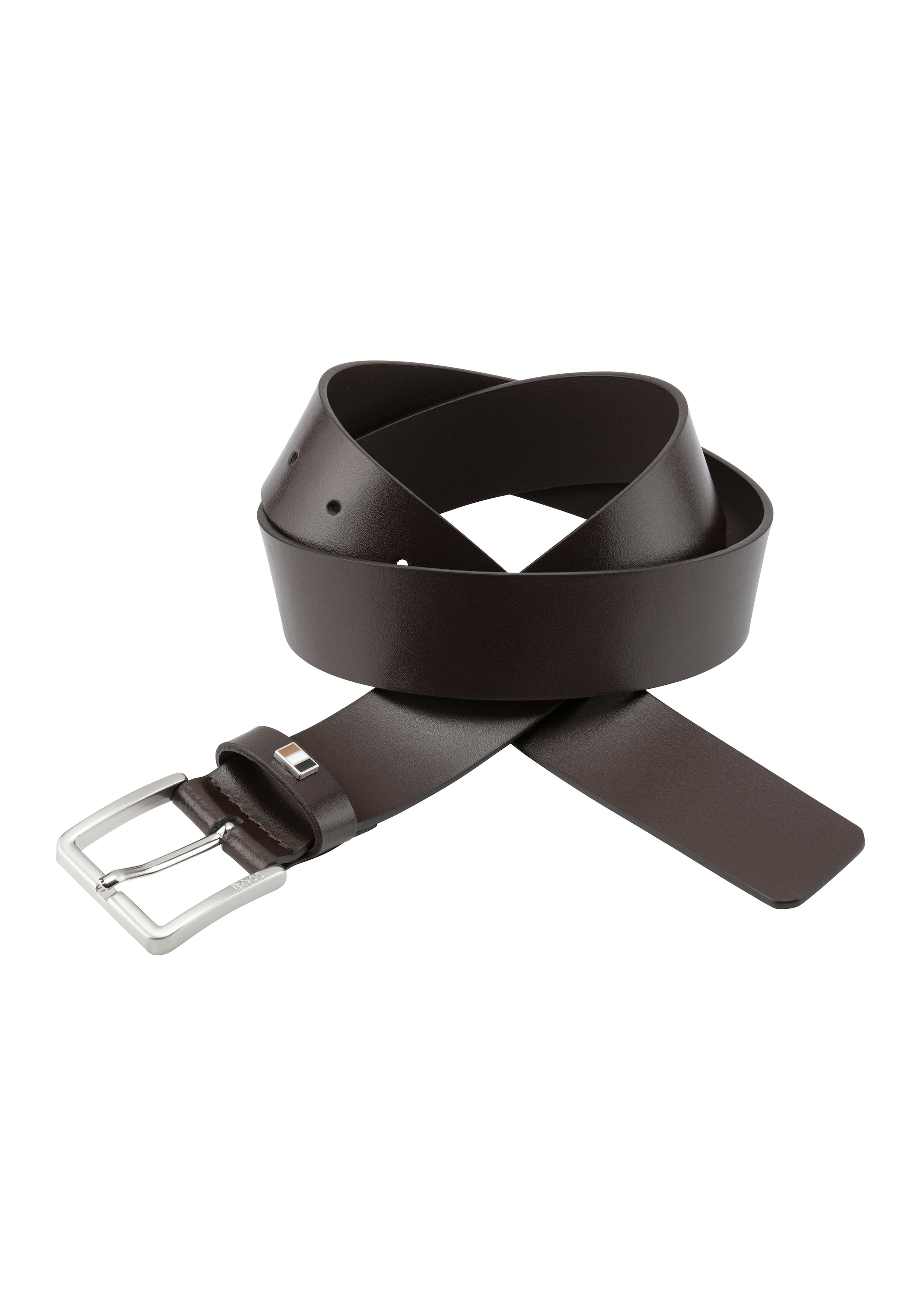 BOSS Ledergürtel »Ther-Flag-E_Sz35« mit stilvollen Markendetails