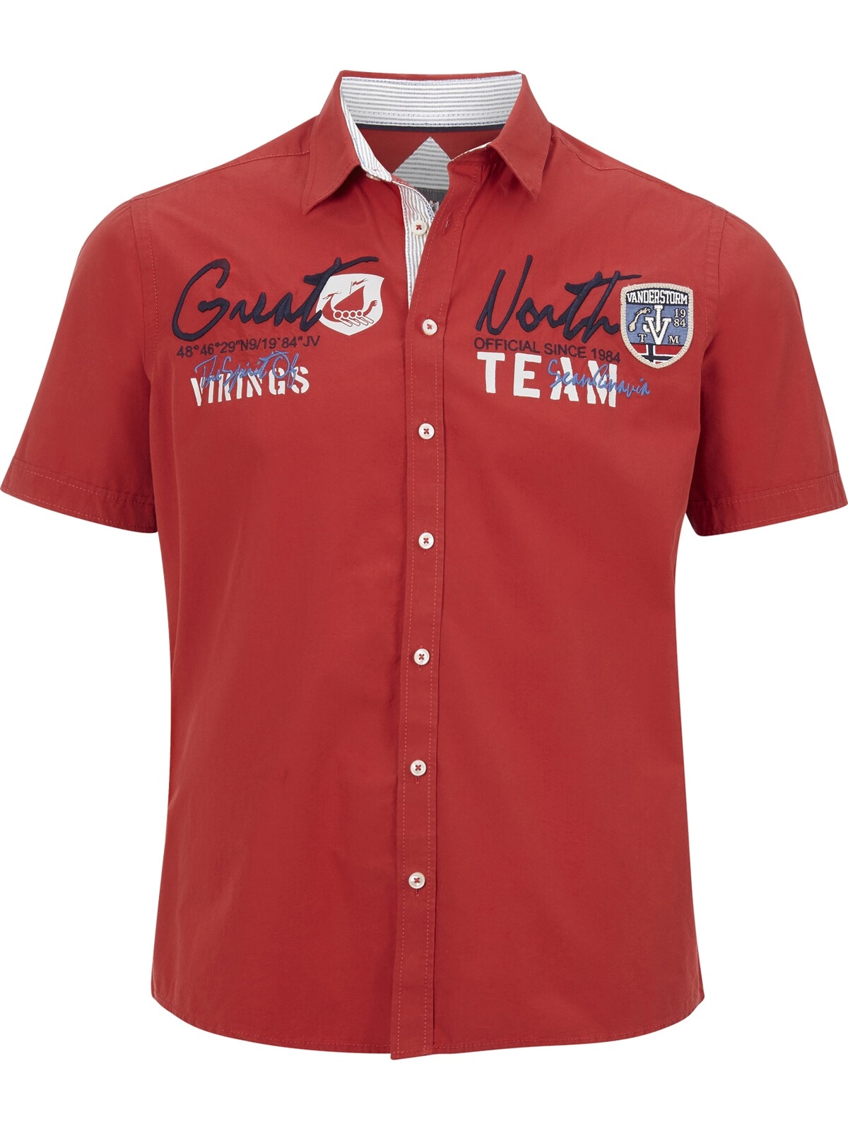 Jan Vanderstorm Kurzarmhemd »Kurzarmhemd FREYDIS«