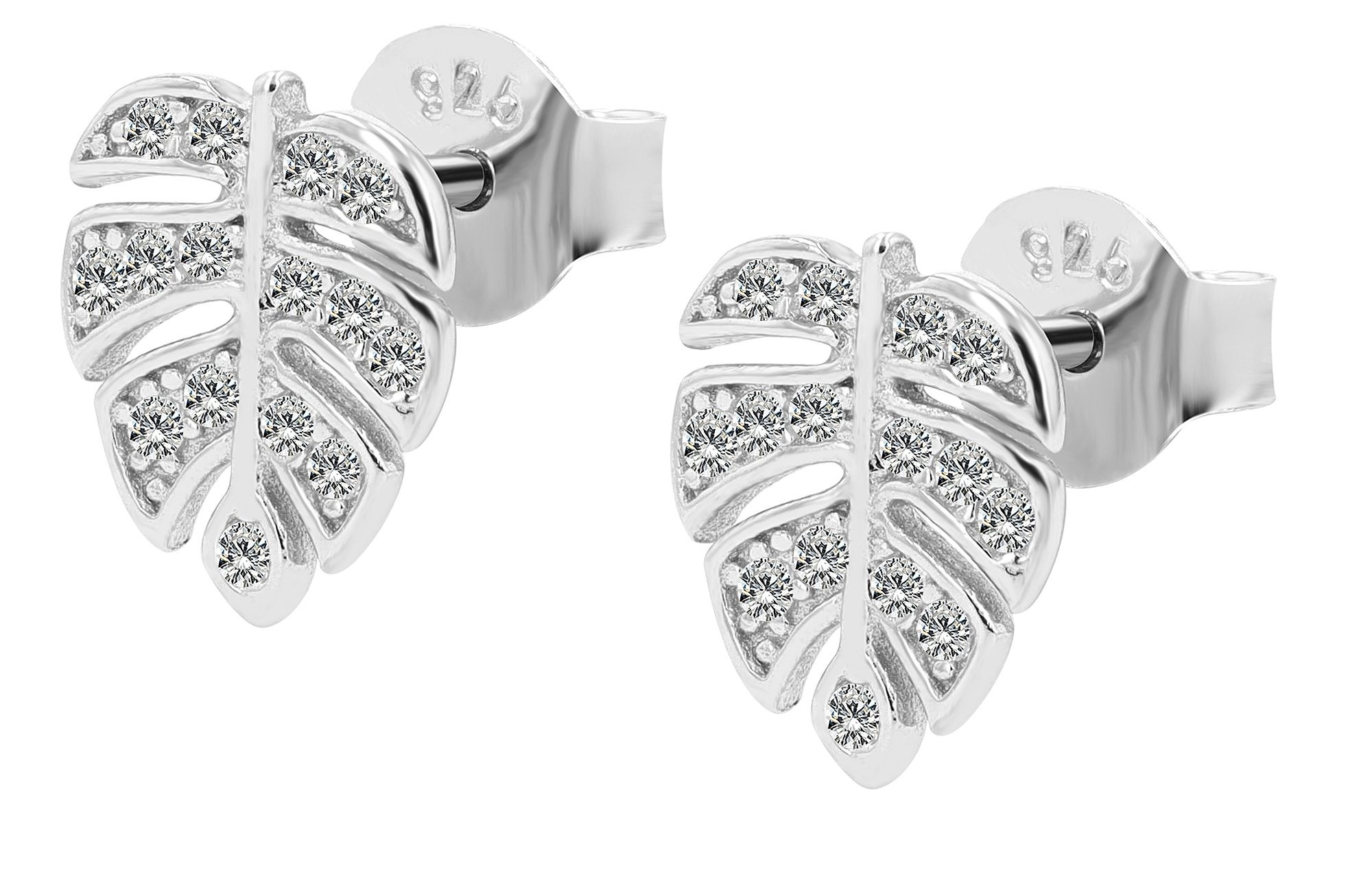 Adelia´s Paar Ohrstecker »Damen Ohrringe ¿ Ohrstecker aus 925 Silber«