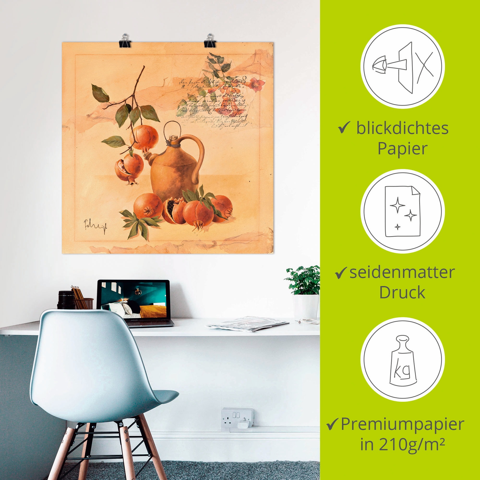 Artland Poster »Glückliche Erinnerungen«, Arrangements, (1 St.), als Leinwandbild, Wandaufkleber oder Poster in versch. Größen
