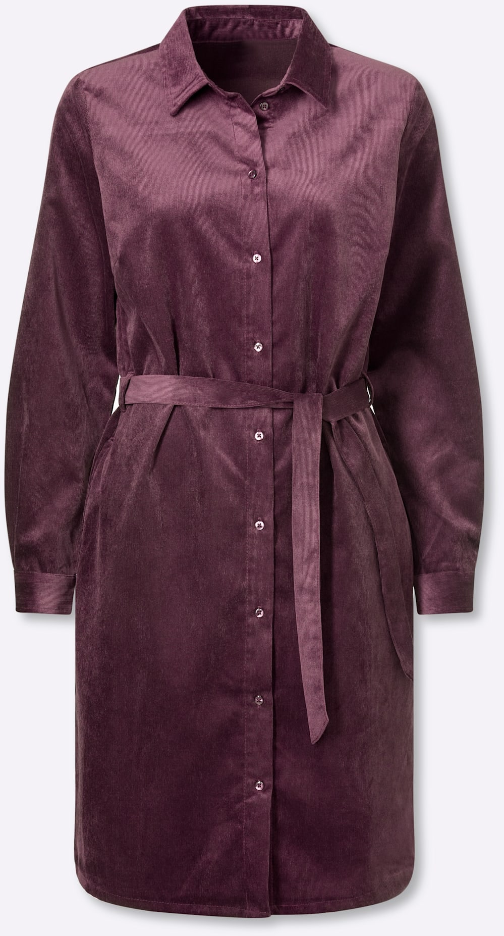 heine Hemdblusenkleid »Cord-Kleid« Eingrifftaschen
