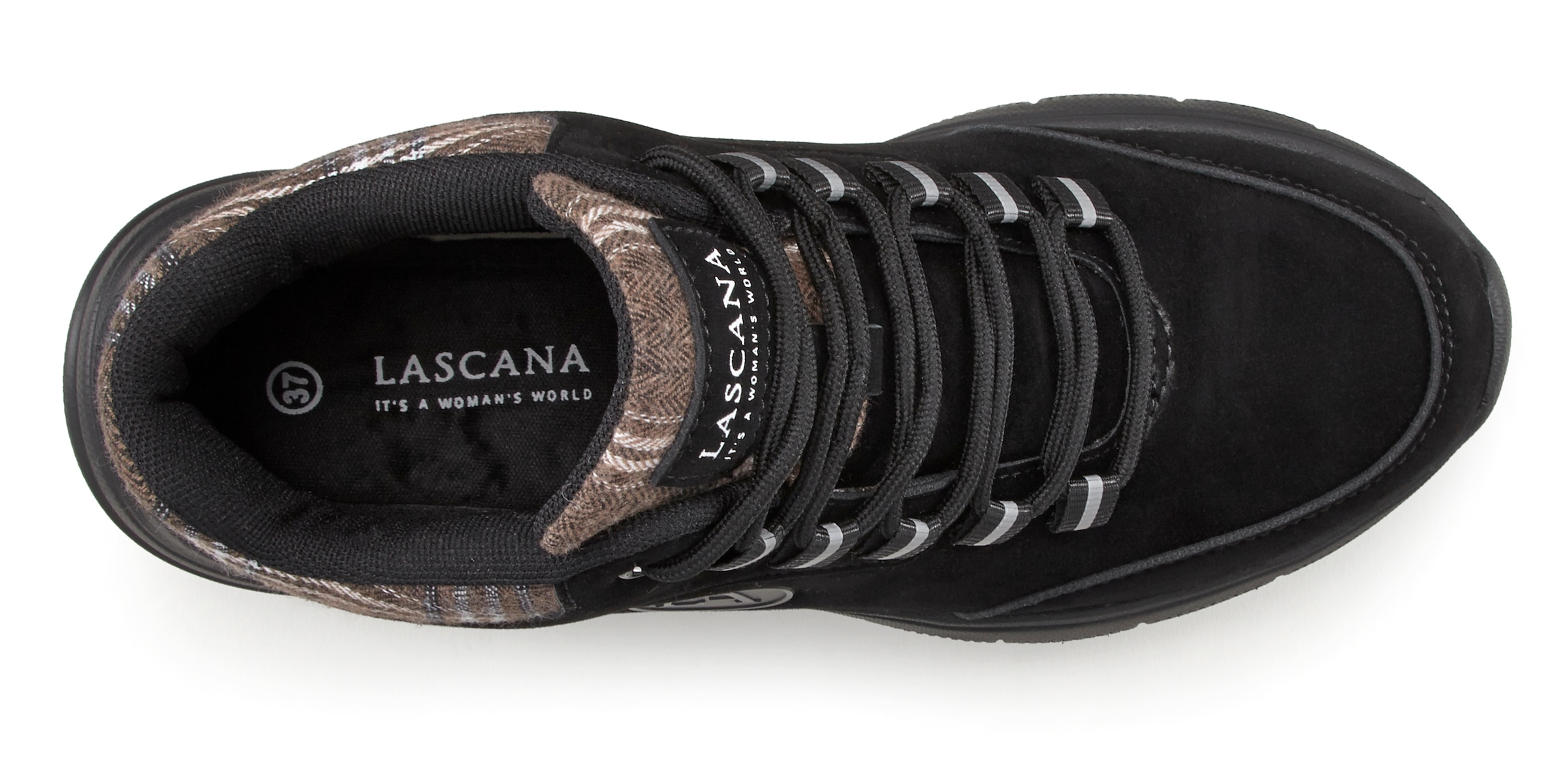 LASCANA Sneaker, mit leichter Sohle, Outdoorschuhe,Freizeitschuhe,Trekking Boots, VEGAN