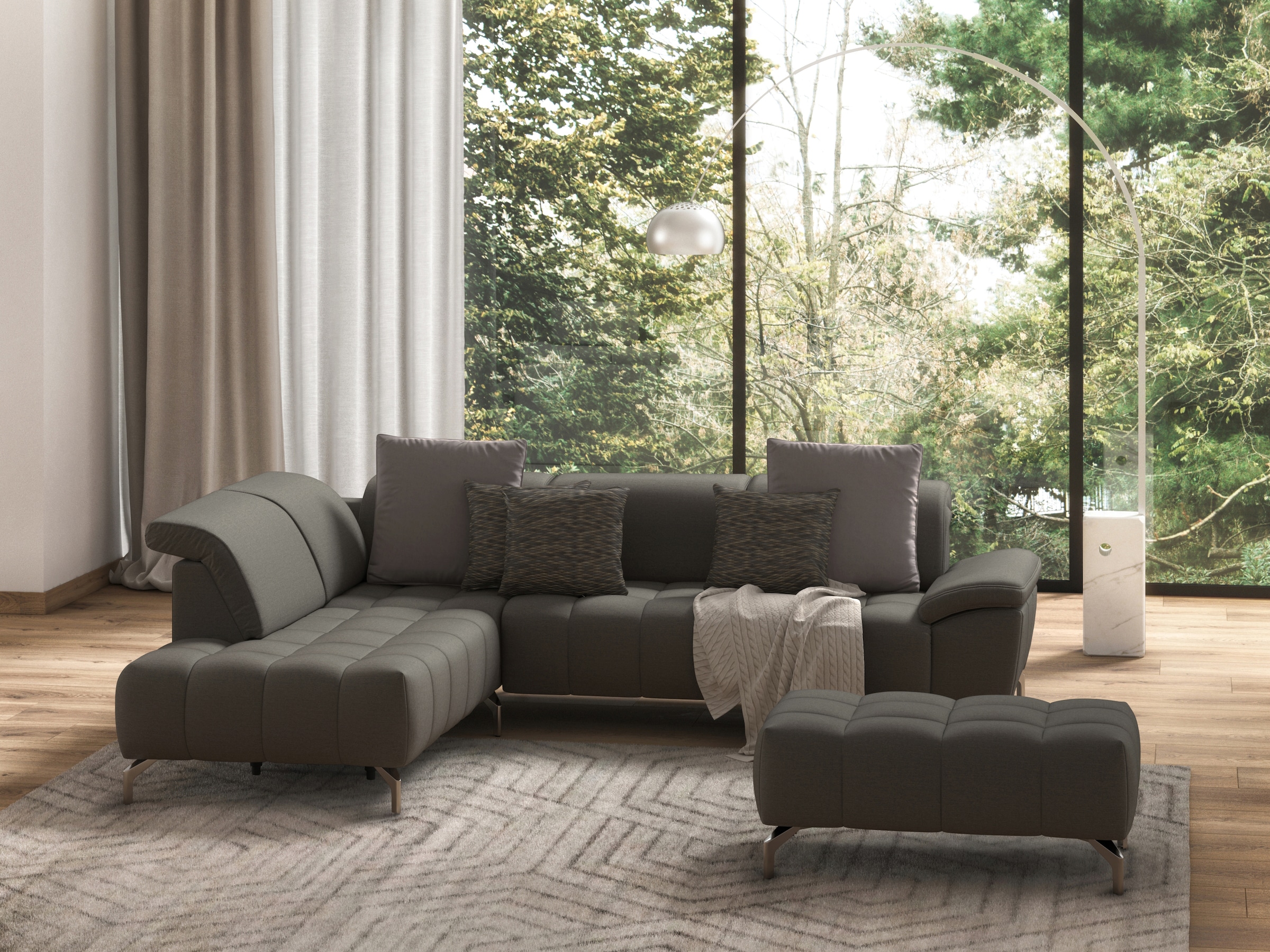 sit&more Hocker »Cool«, mit silberfarbenen Füßen