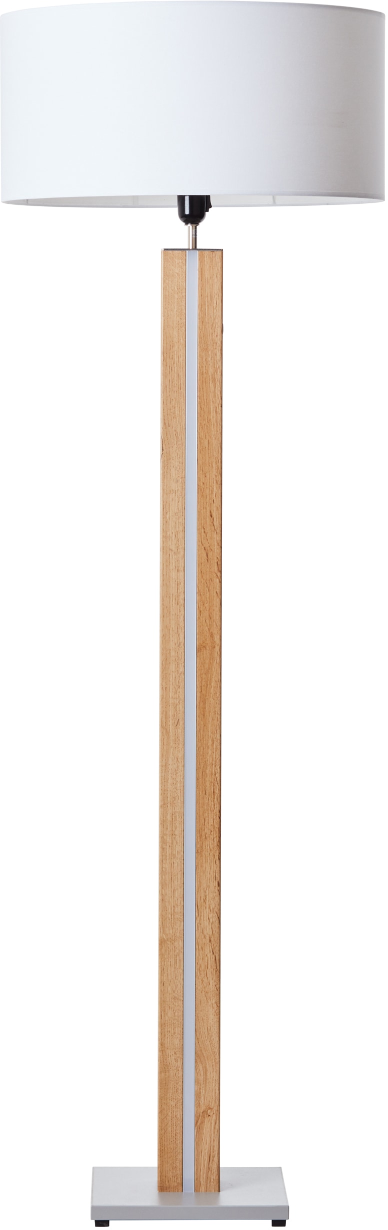 Brilliant Stehlampe »Magnus«, 1 kaufen holz E27, Jahren cm, Holz/Textil, mit 155 3 flammig-flammig, Garantie | XXL + Höhe, 45 cm online Ø LED-Dekolicht hell/weiß