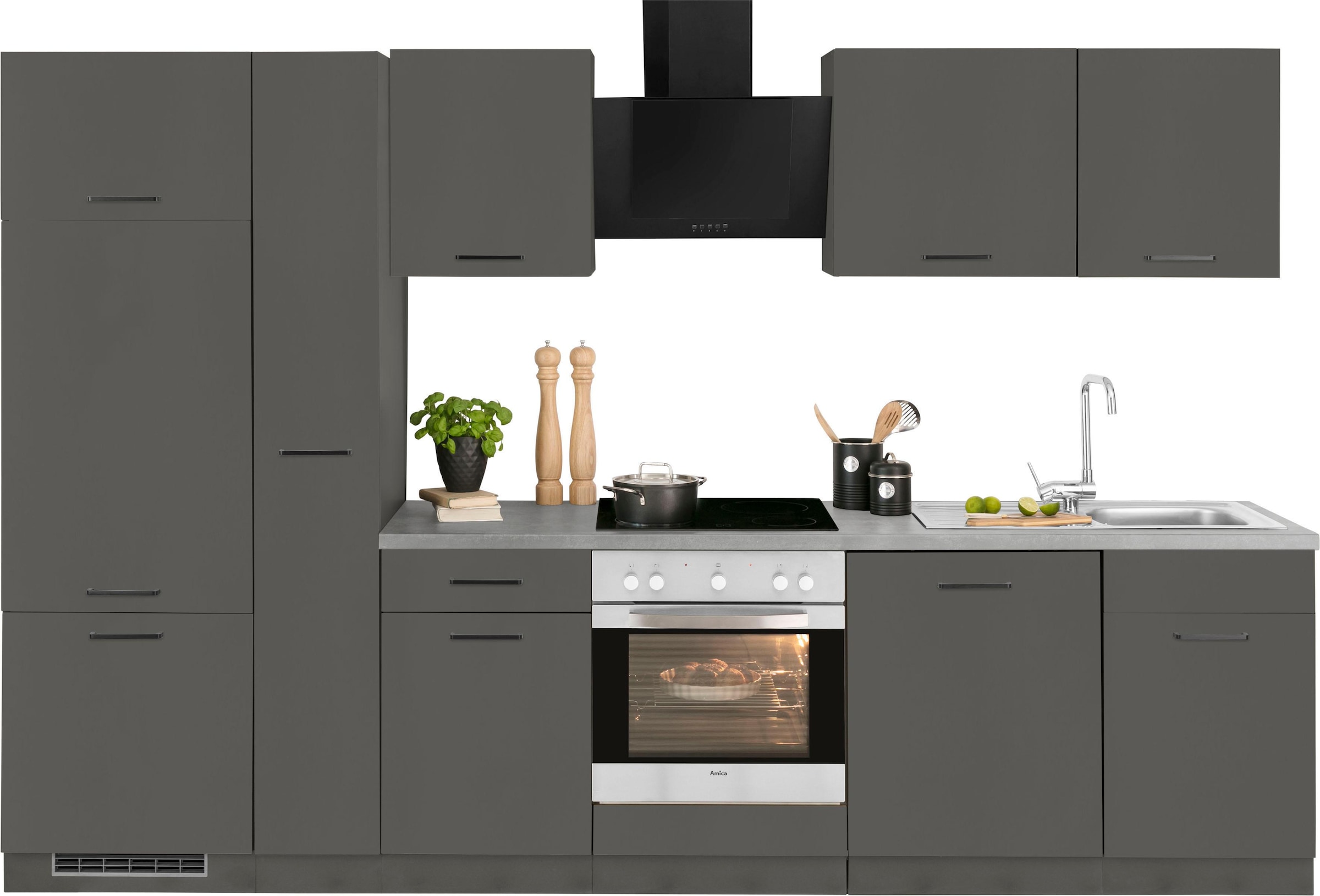 wiho Küchen Küchenzeile »Esbo«, ohne E-Geräte, Breite 310 cm bequem  bestellen