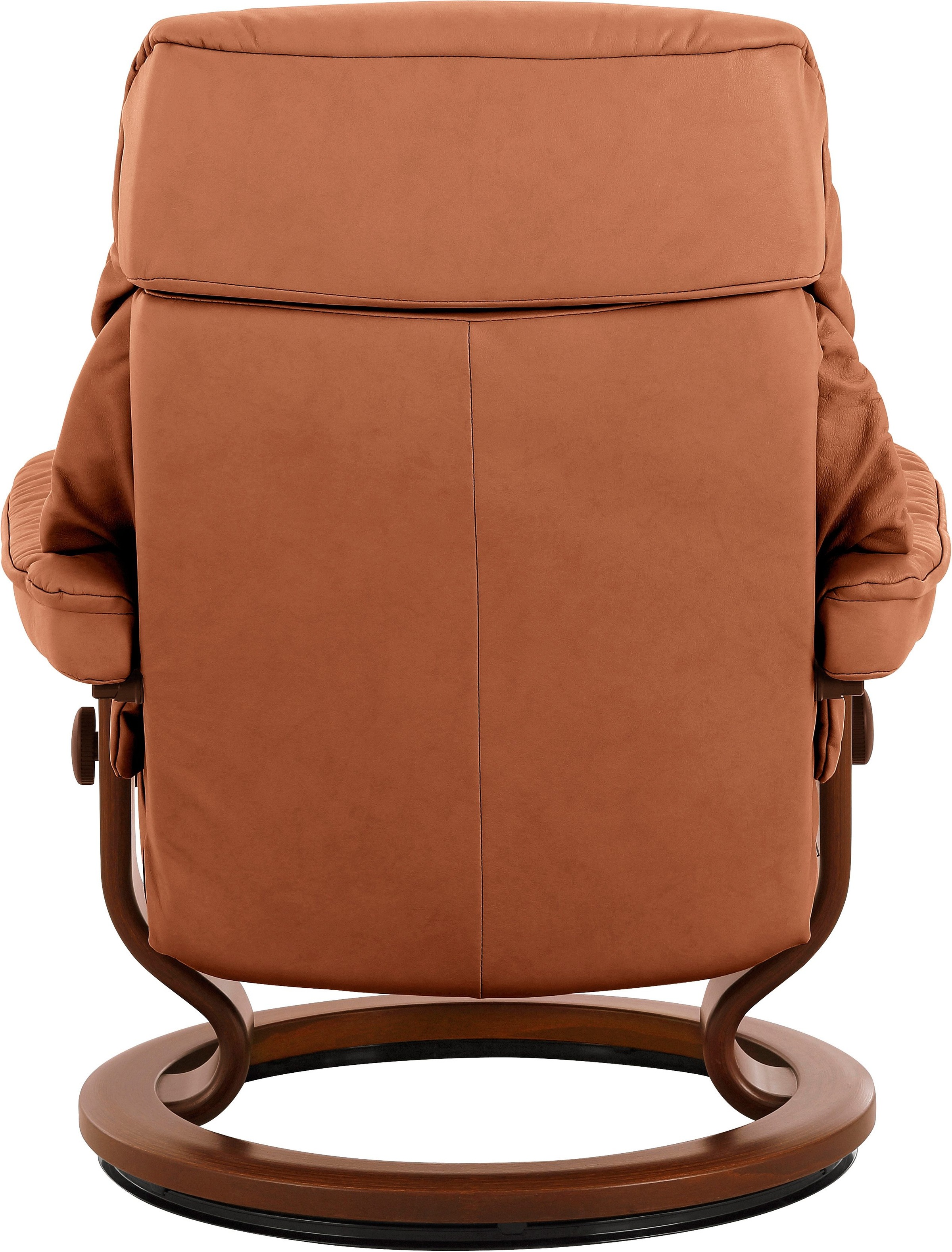 Stressless® Relaxsessel »Ruby«, (Set, Relaxsessel mit Hocker), mit Classic Base, Größe L, Gestell Eiche, Wenge, Braun & Schwarz