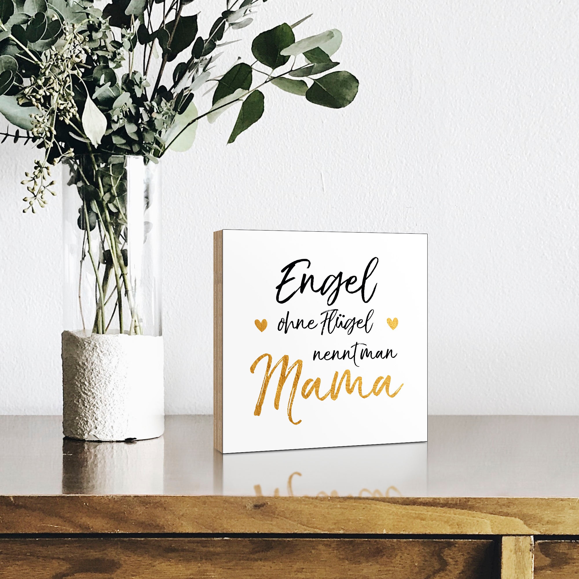 Artland Holzbild »Engel ohne Flügel«, Sprüche & Texte, (1 St.)