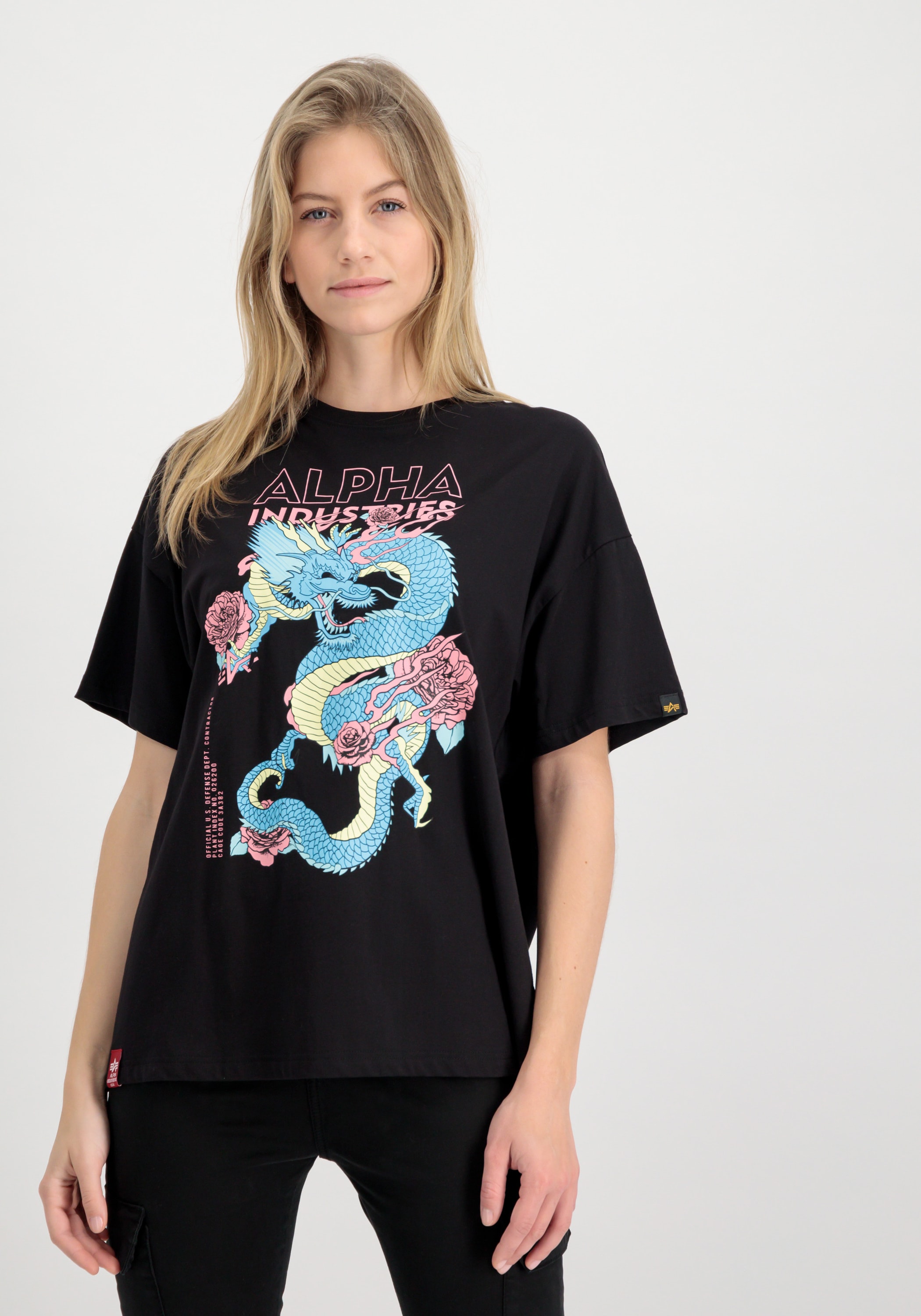 Alpha Industries T-Shirt »ALPHA INDUSTRIES Women - T-Shirts Heritage Dragon OS T Wmn«