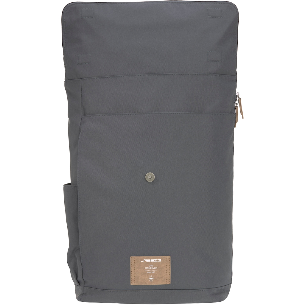 LÄSSIG Wickelrucksack »Green Label, Rolltop, anthracite«