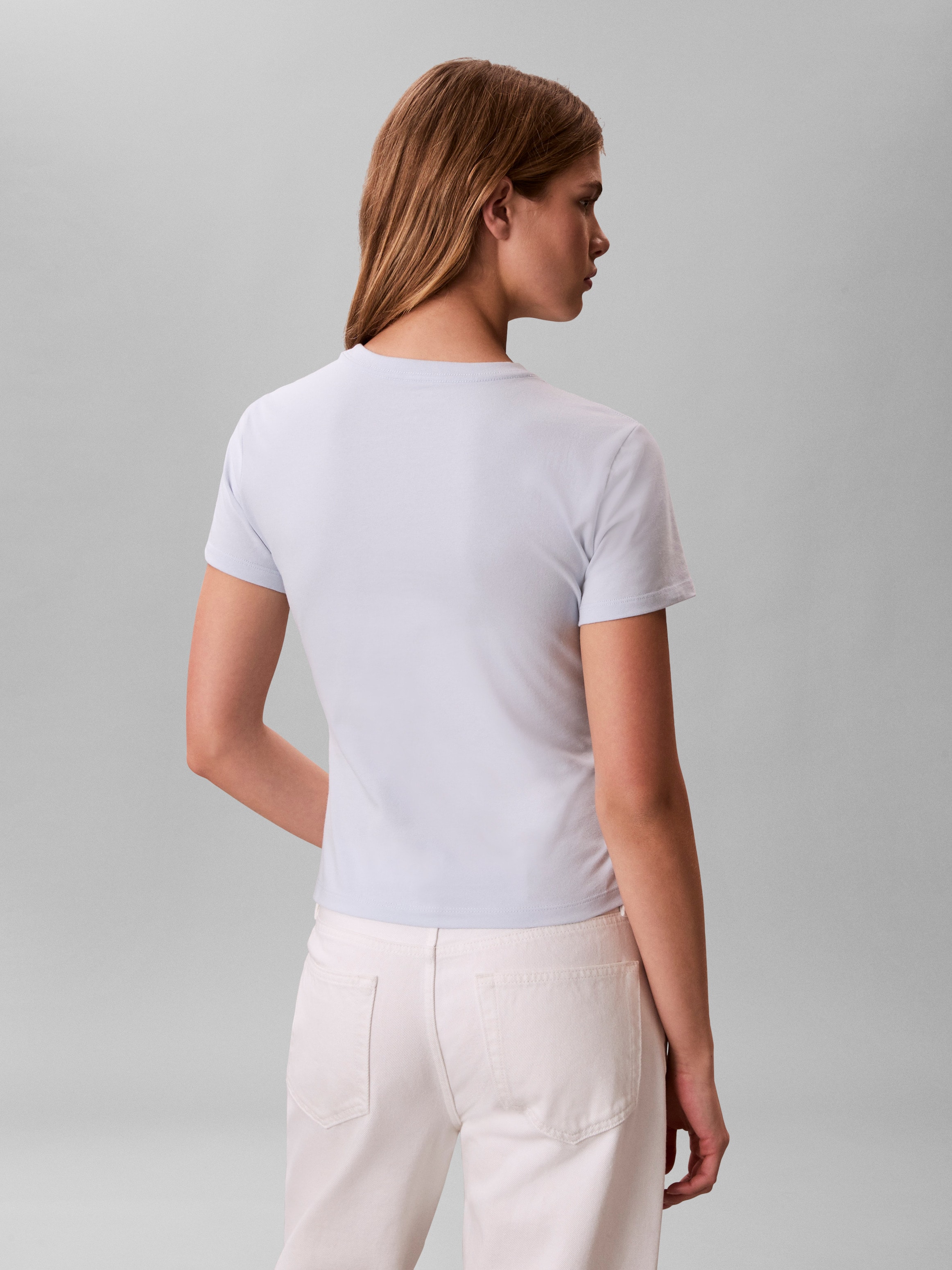 Calvin Klein Jeans T-Shirt »GRADIENT MONOLOGO SLIM TEE« Regular fit mit Rundhalsausschnitt