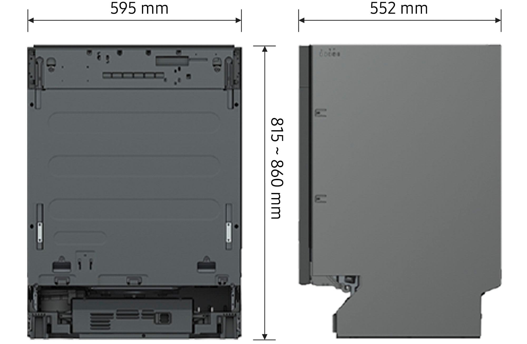 Samsung vollintegrierbarer Geschirrspüler »DW60CG880B00EG«, 14 Maßgedecke