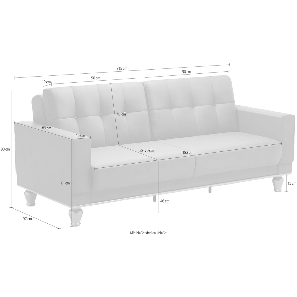 sit&more 3-Sitzer »Orient 5 V«