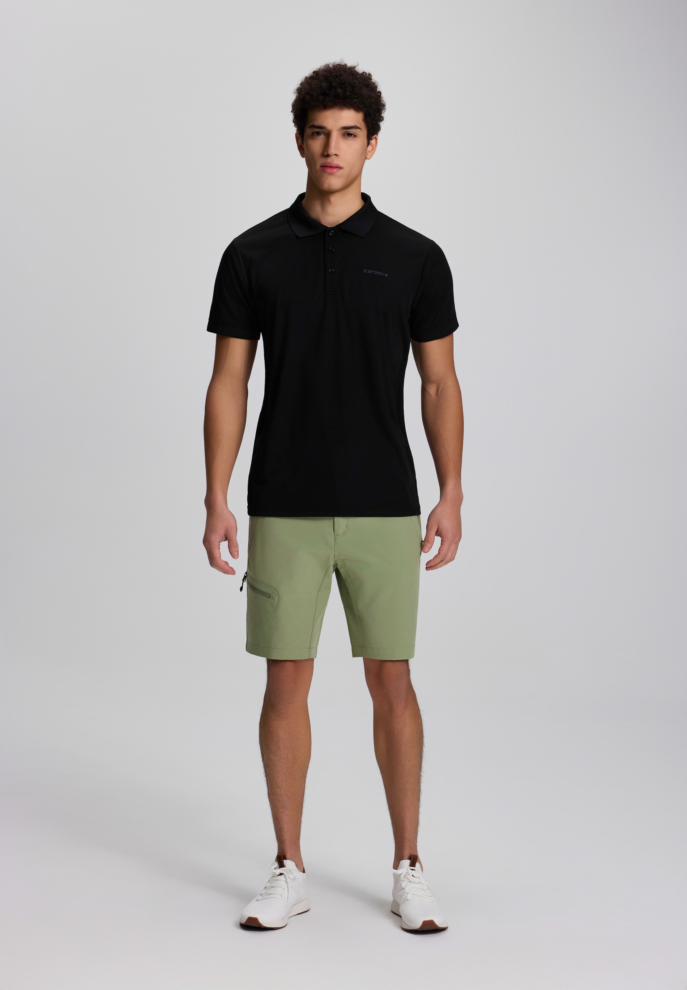 Icepeak Poloshirt »H POLOSHIRT BELLMONT« sportlicher Schnitt, Polokragen mit Knopfleiste