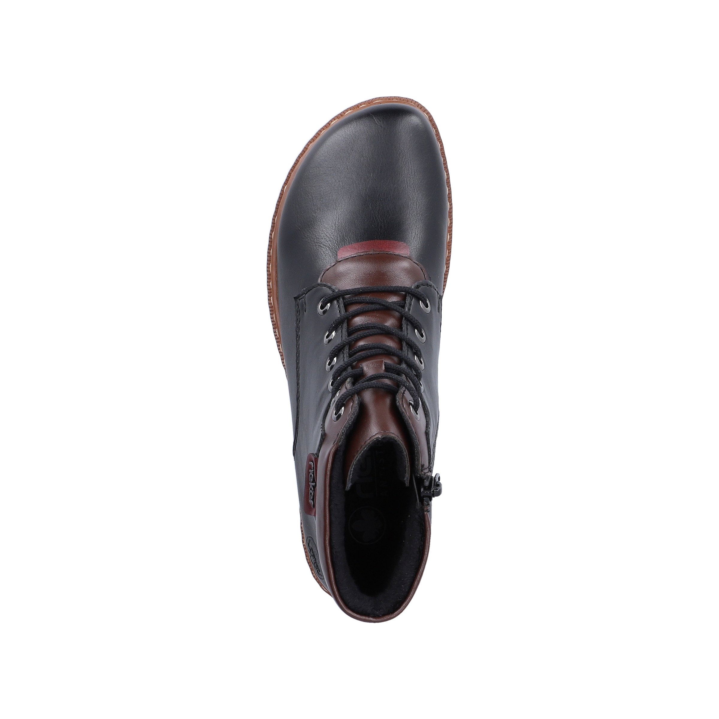 Rieker Schnürstiefelette  Schnürboots, Herbst-Stiefelette in mehrfarbiger Optik