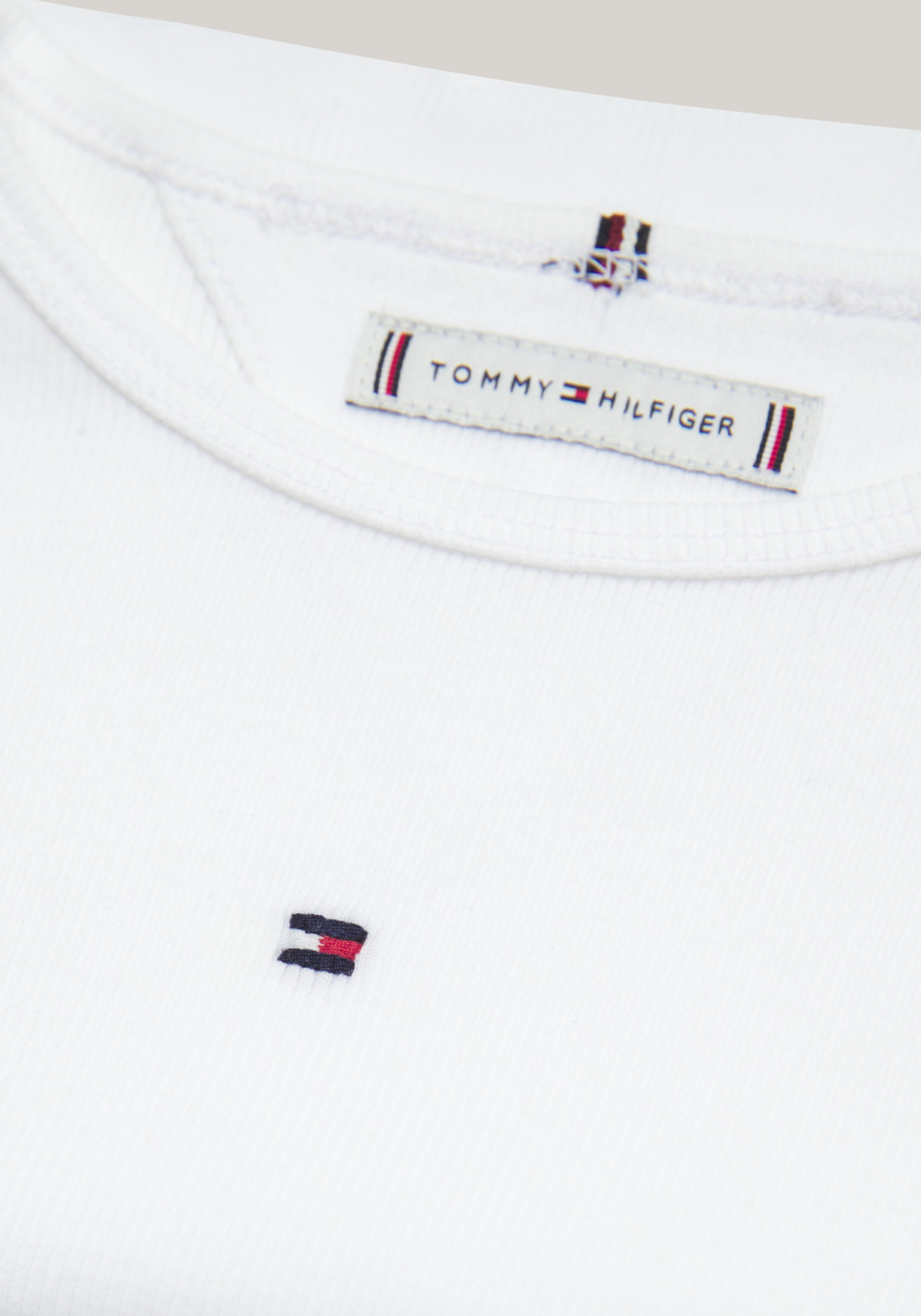 Tommy Hilfiger Langarmshirt »ESSENTIAL RIB TOP L/S«, mit Babylock Saum