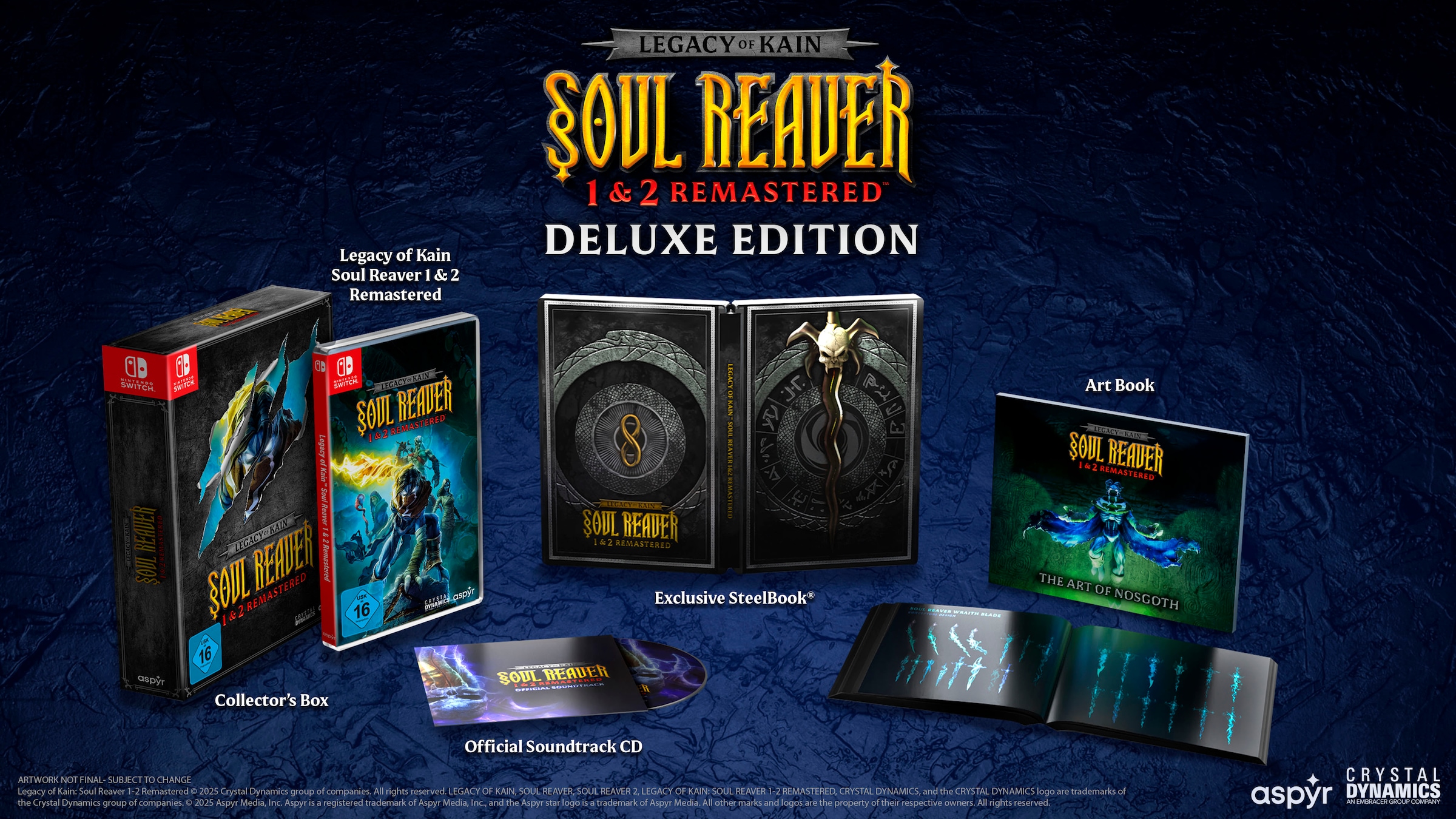 Aspyr Media Spielesoftware »Legacy of Kain: Soul Reaver 1 & 2 Remastered - Deluxe Edition«, Nintendo Switch
