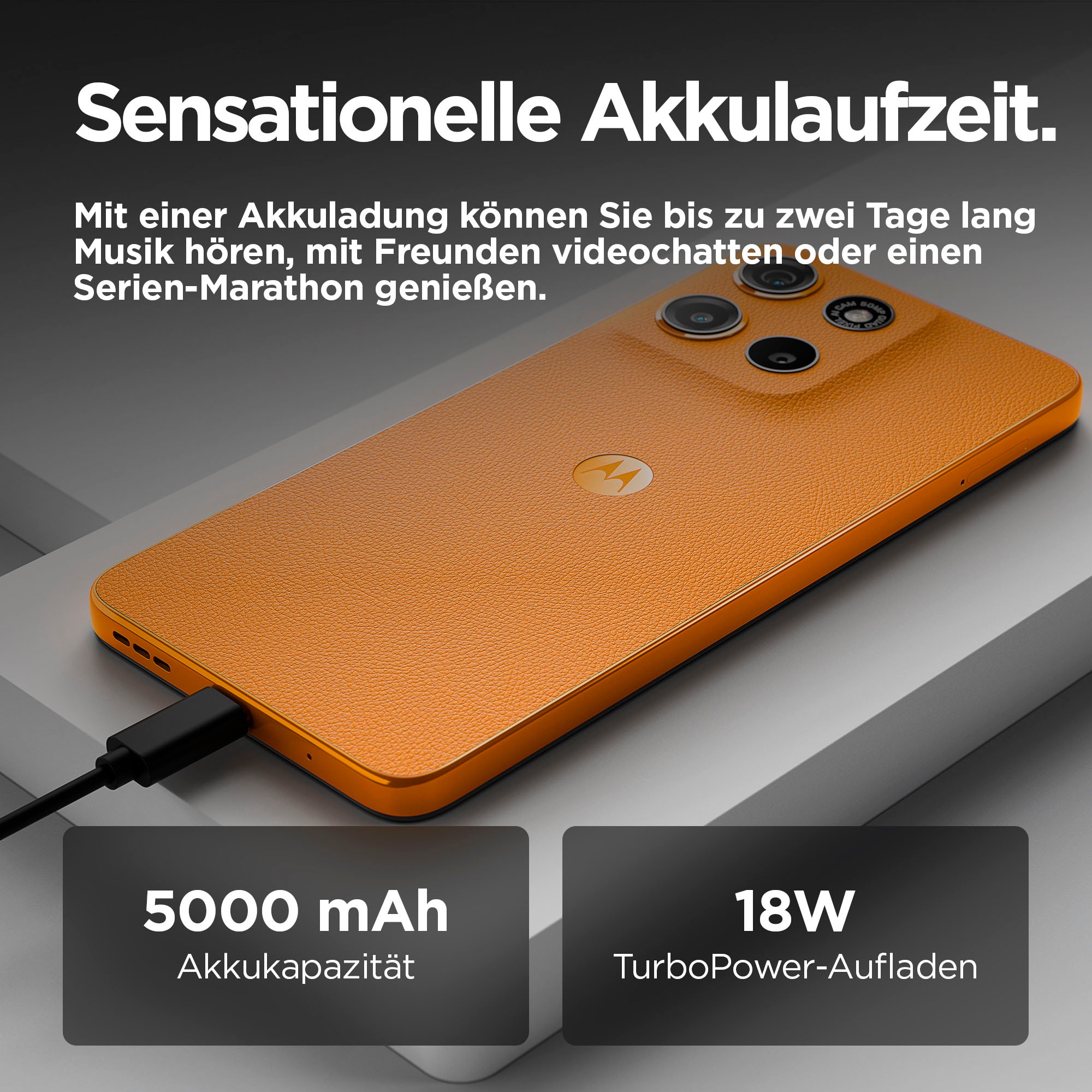 Motorola Smartphone »moto g15« Sunrise orange
