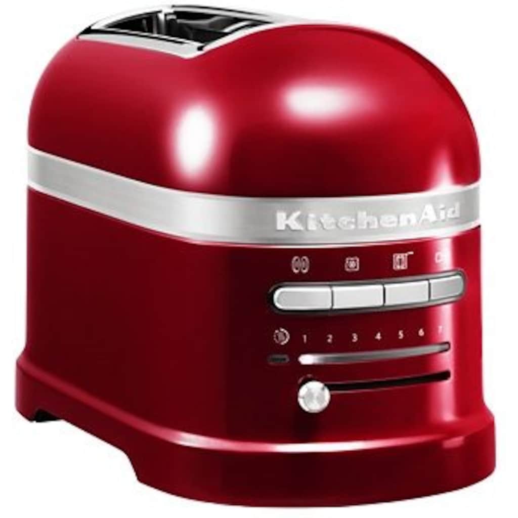 KitchenAid Toaster »Artisan 5KMT2204ECA LIEBESAPFEL-ROT«, 2 kurze Schlitze, für 2 Scheiben, 1250 W
