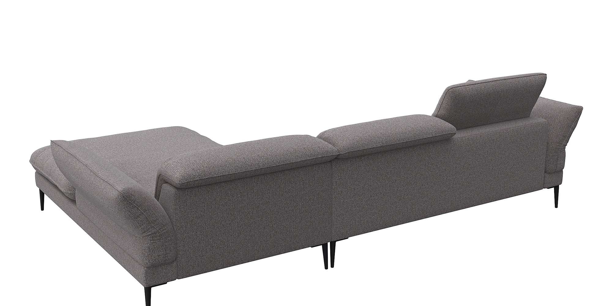 FLEXLUX Ecksofa »Salino, Funktionssofa mit Recamiere, Relaxsofa, Ecksofa« Sofa mit Arm- und Kopfteil-Verstellungen, Kaltschaum & Stahl-Wellen
