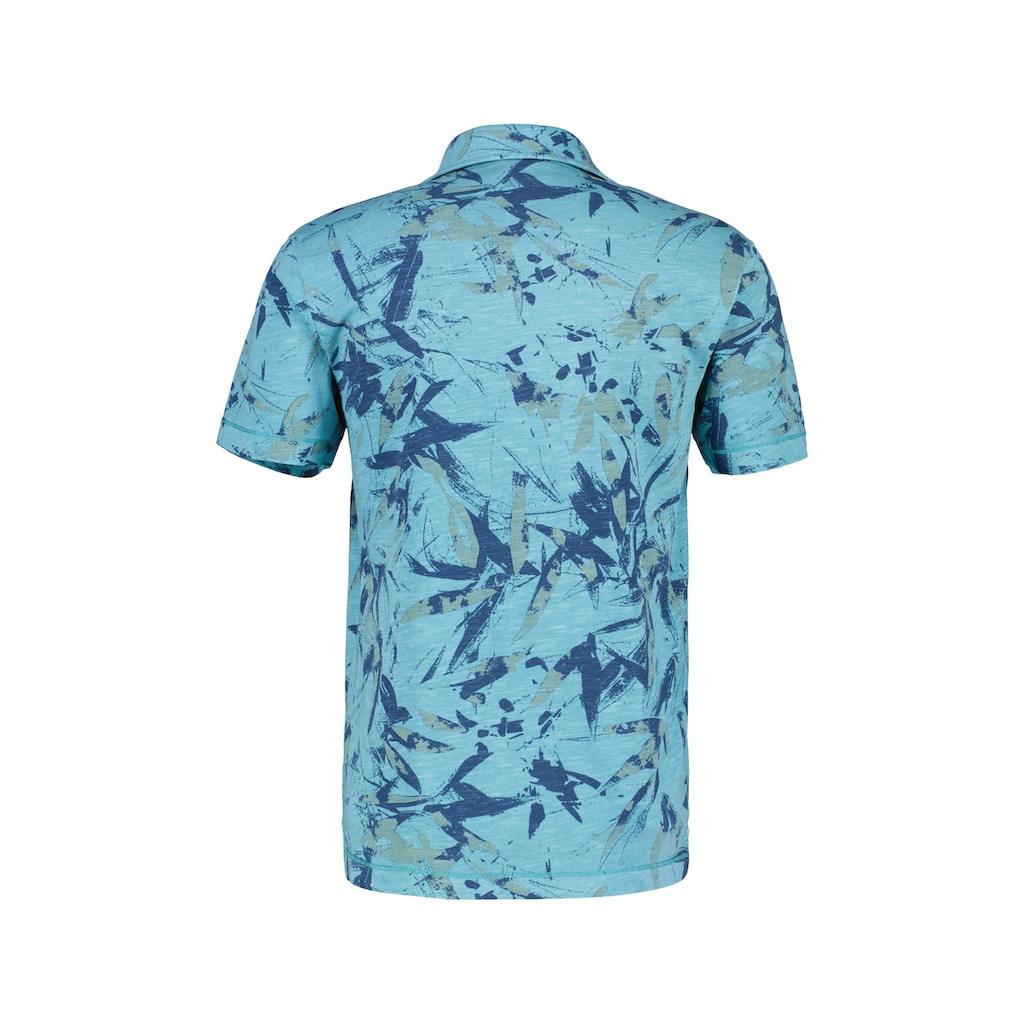 LERROS Poloshirt »LERROS Poloshirt mit floralem AOP«