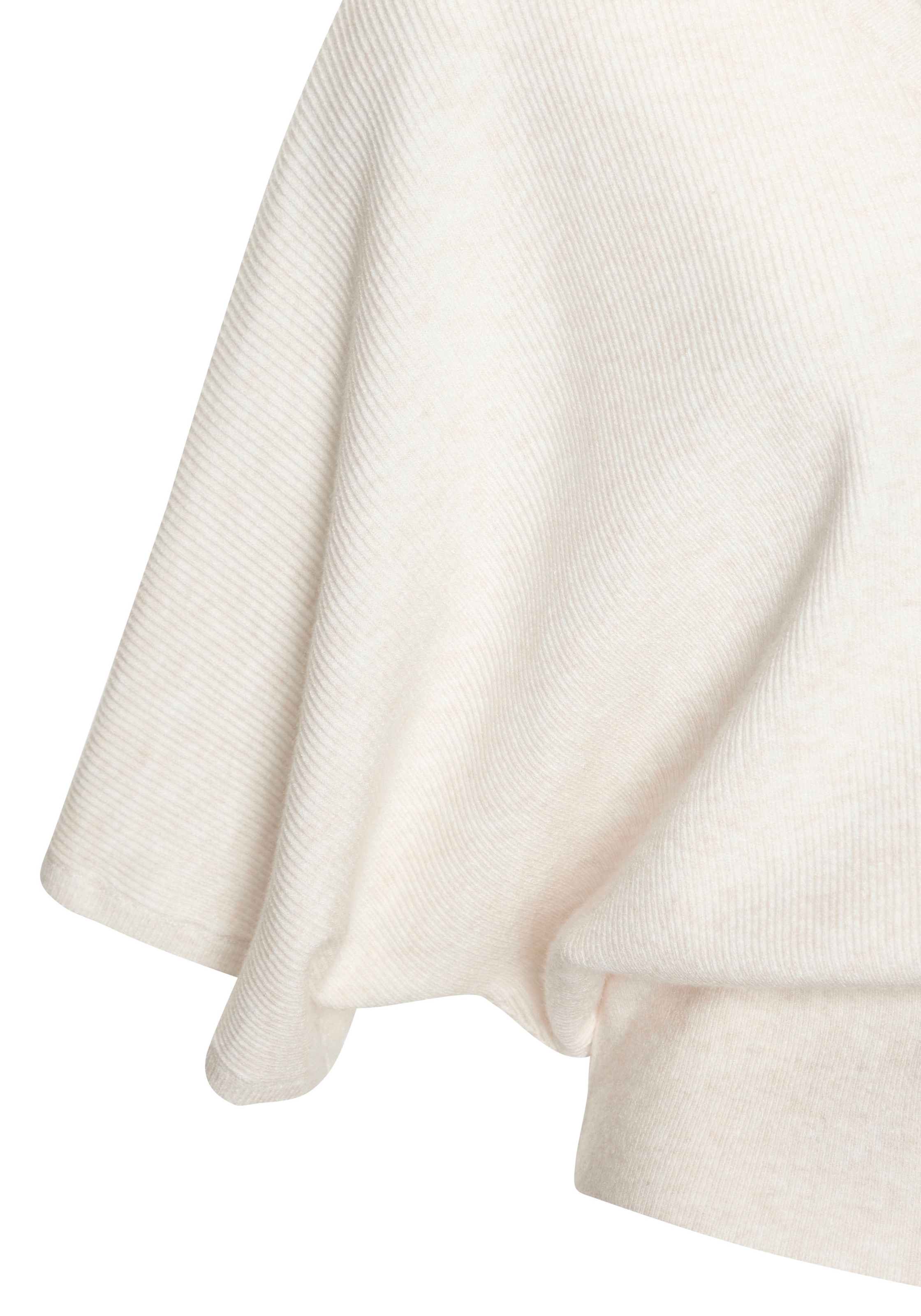 Copenhagen Studios Fledermausshirt aus hochwertiger, feiner Rippe, Loungewear