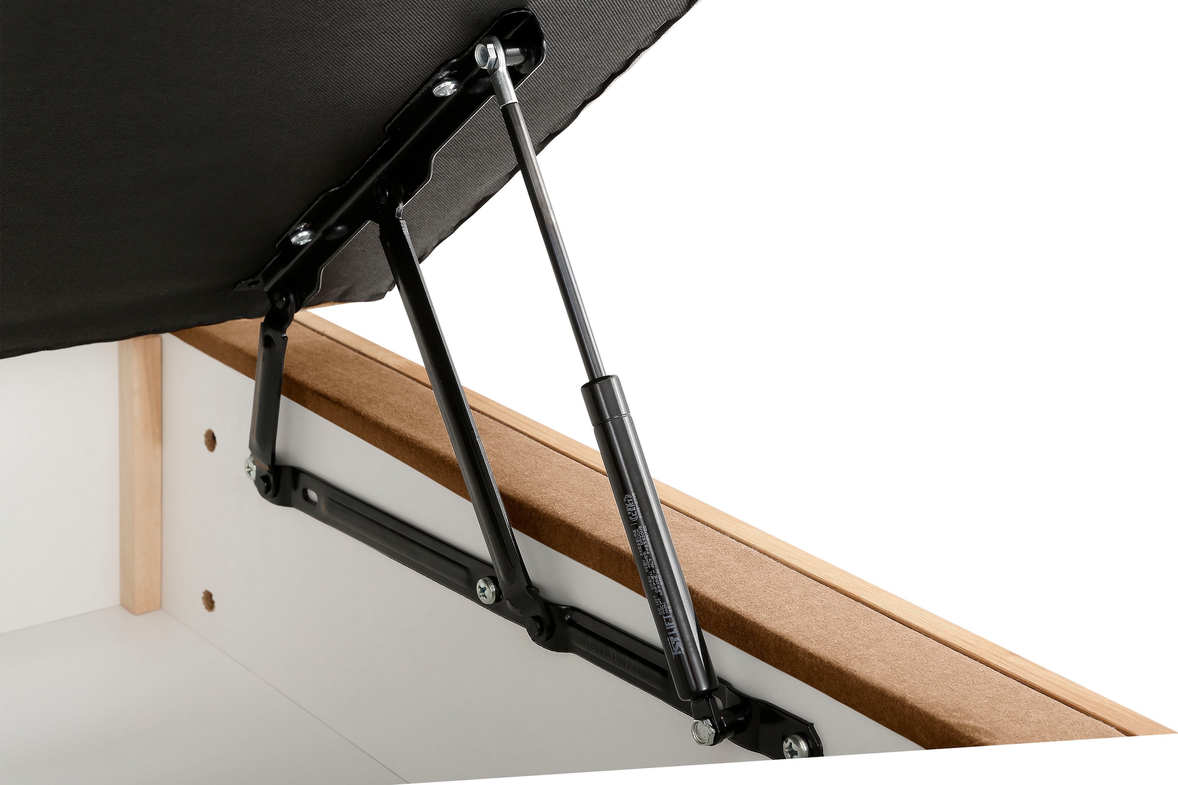 OTTO products Boxspringbett »JENNA in verschiedenen Farben und Breiten erhältlich« LED-Beleuchtung, mit zertifizierten, recycelten Bezugsstoffen