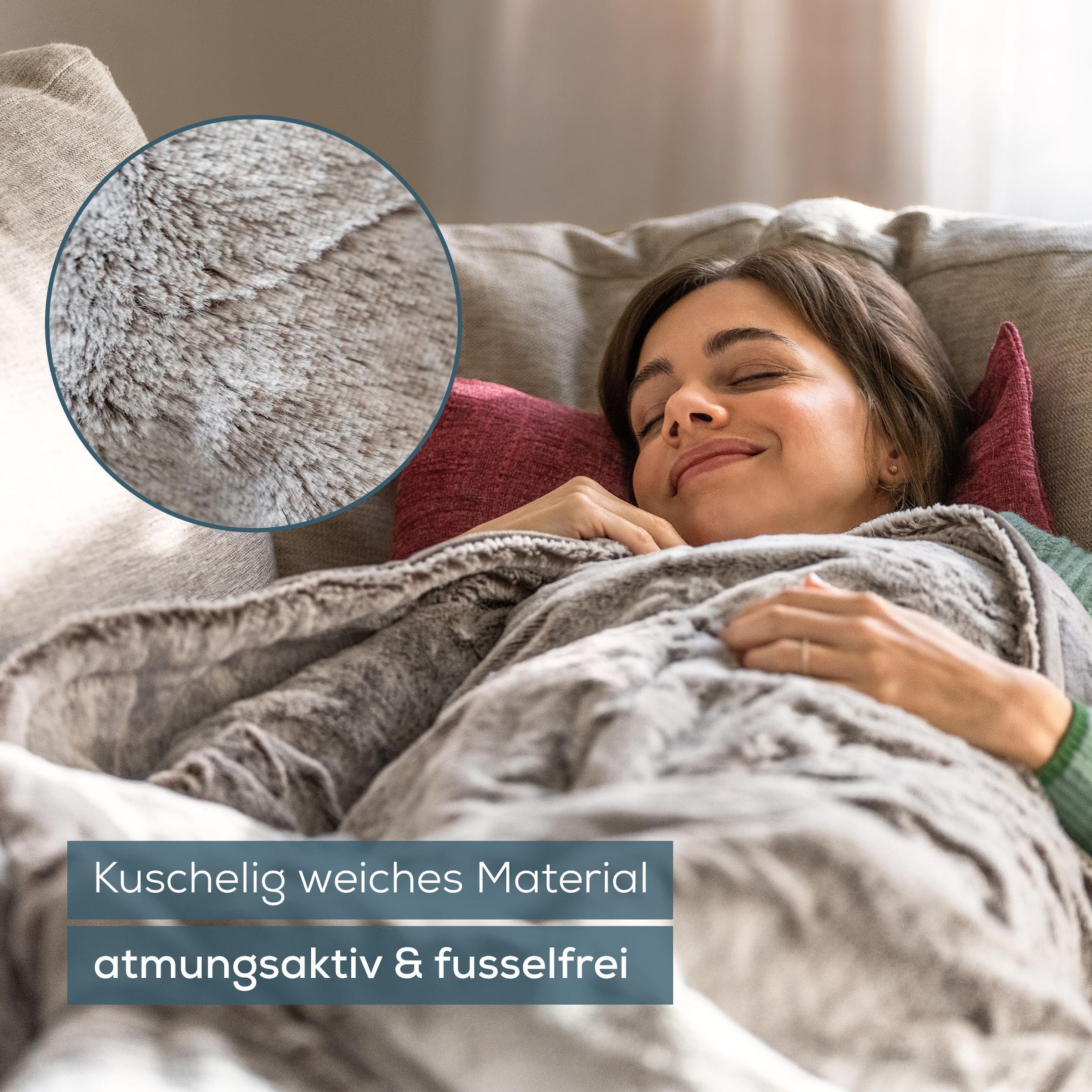 BEURER Heizdecke »HD 150 taupe XXL, elektrische Wärmedecke zum Einkuscheln«, 6 Temperaturstufen, kuscheliges Material, maschinenwaschbar