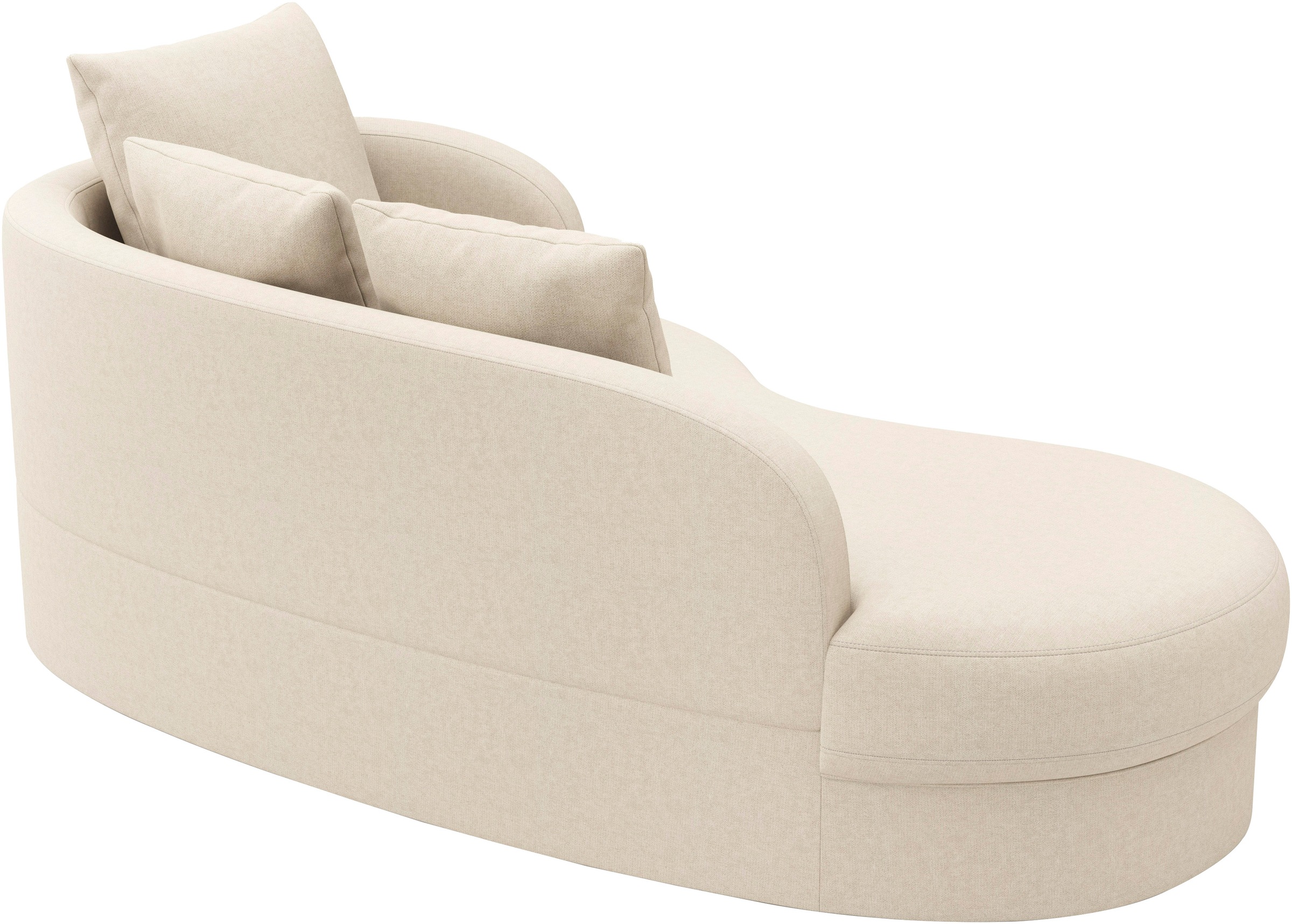 sit&more Recamiere »Samba« moderne organische Form, inkl. 3 loser Rückenkissen