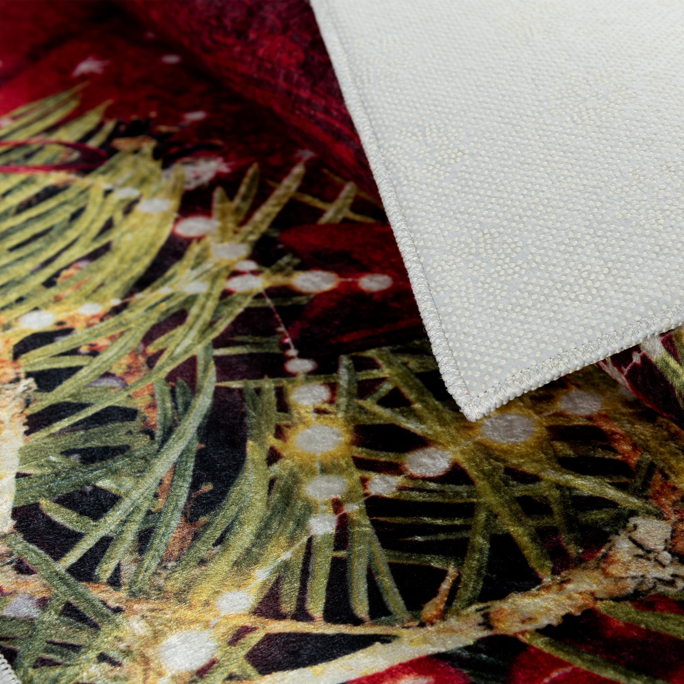 Sehrazat Teppich »Christmas 1225«, rechteckig, 5 mm Höhe, Weihnachten, waschbar, Unterlage Weihnachtsbaum