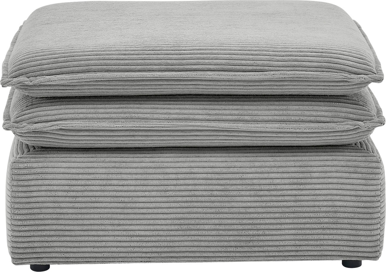 Places of Style Hocker »PIAGGE«, Hochwertiger Cord, passend zum Sessel
